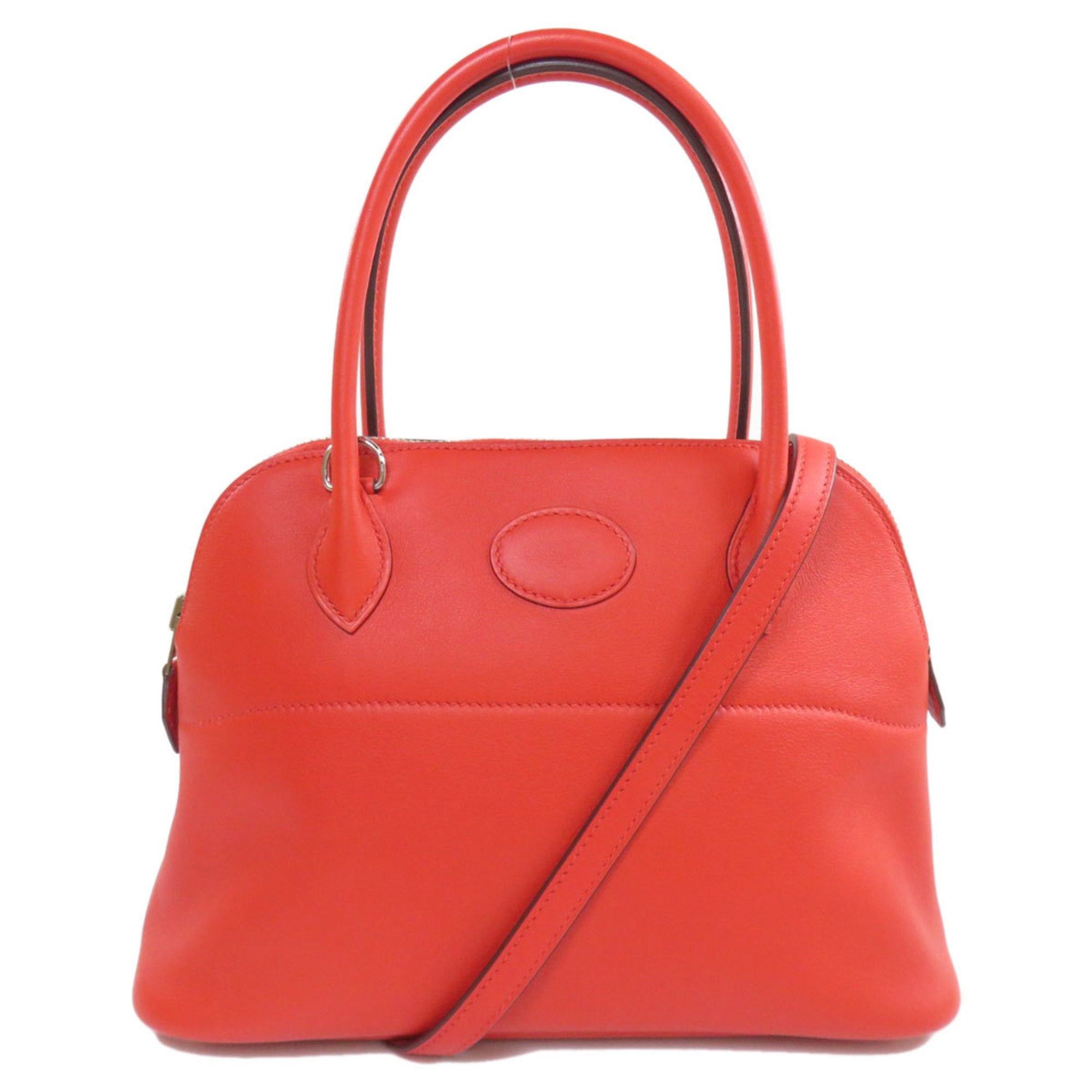 image of Hermes Bolide 27 Tomato Handbag Swift Ladies in Black, Women's