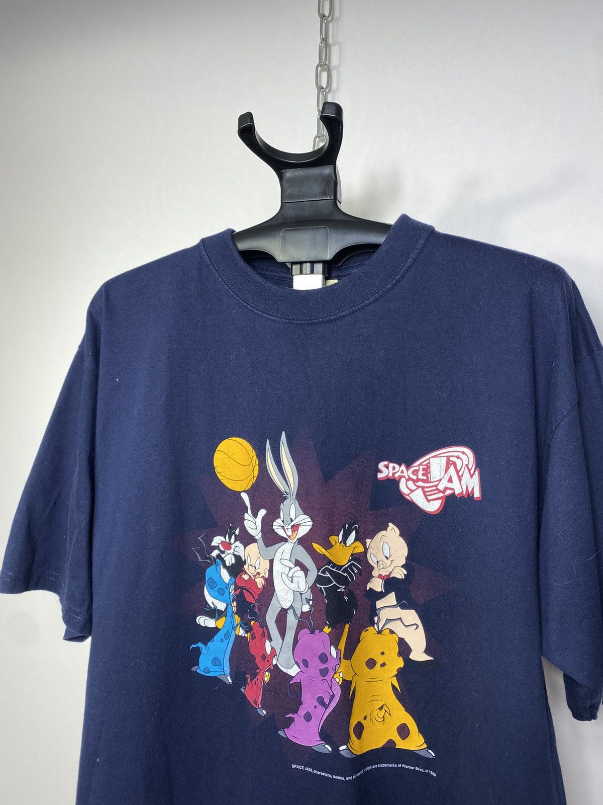 Nutmeg Vintage 1996 Space Jam Looney Tunes Taz Team Nutmeg T-shirt Size US XL / EU 56 / 4 - 2 Thumbnail
