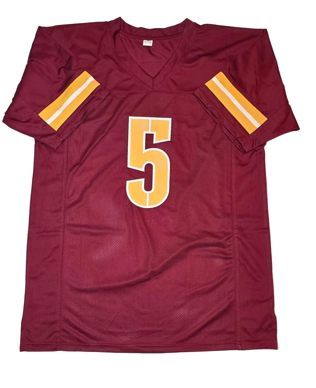 Other Jayden Daniels Commanders Signed Football Jersey coa (XL) Size ONE SIZE - 3 Thumbnail