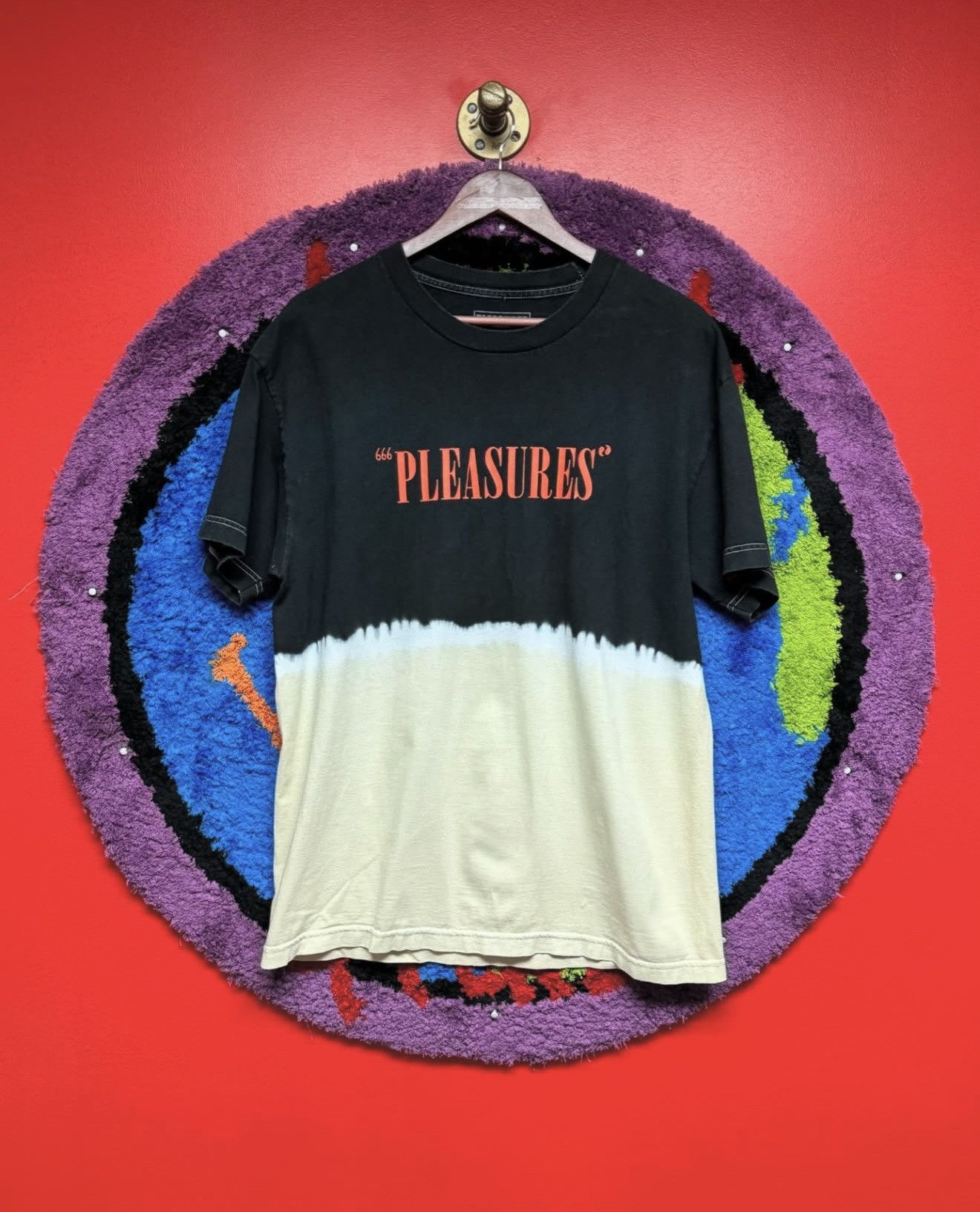 Pleasures Pleasures T Shirt Size Medium 666 Black Tee Logo | Grailed