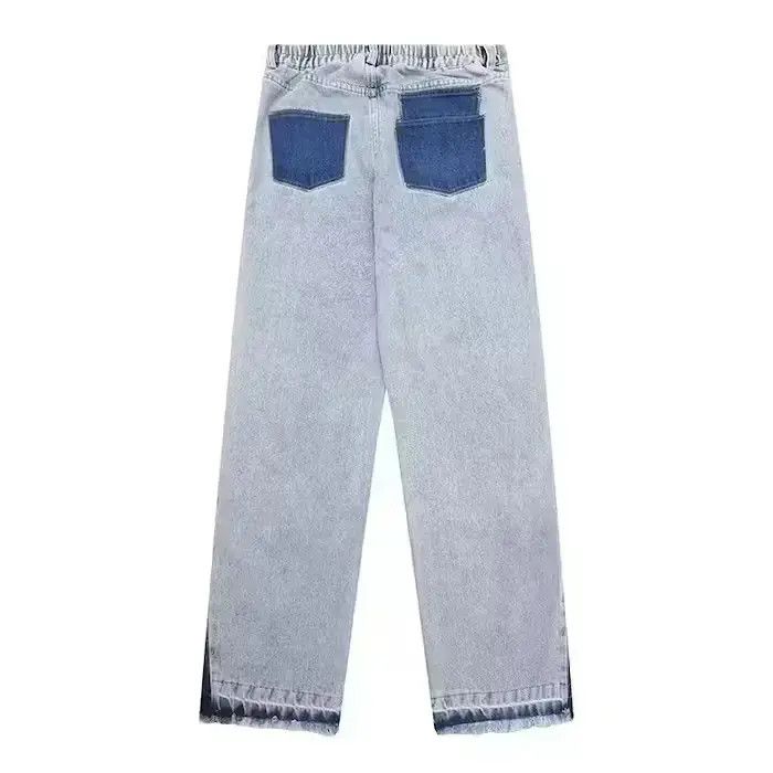 Japanese Brand Patchwork blue wash Baggy Jeans Size US 30 / EU 46 - 6 Thumbnail