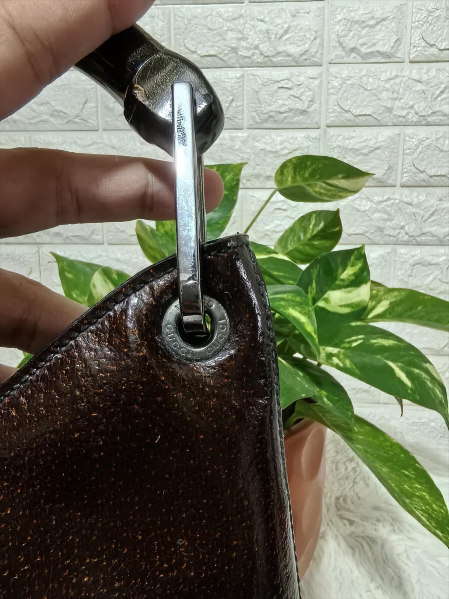 Gucci × Vintage Gucci bamboo handbag vintage Size ONE SIZE - 3 Thumbnail