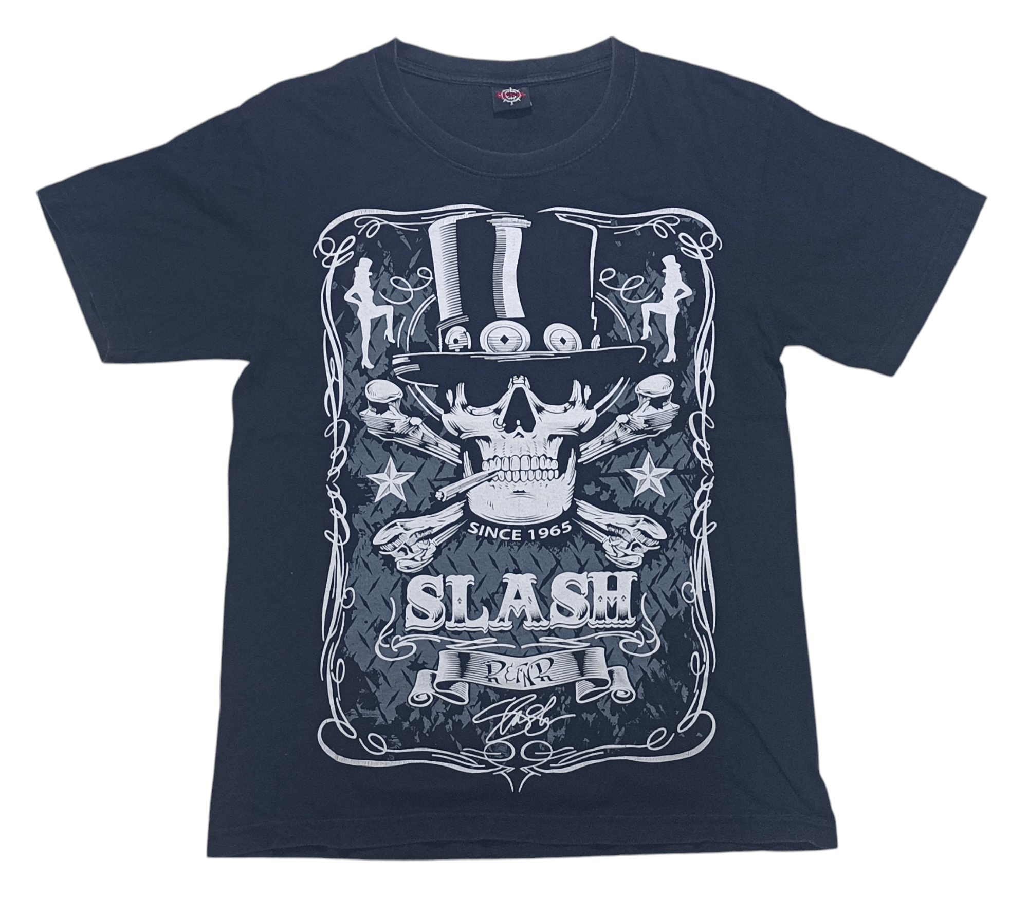 Band Tees SLASH Rock Tshirt x Skull Wearing Tophat Size US M / EU 48-50 / 2 - 1 Thumbnail