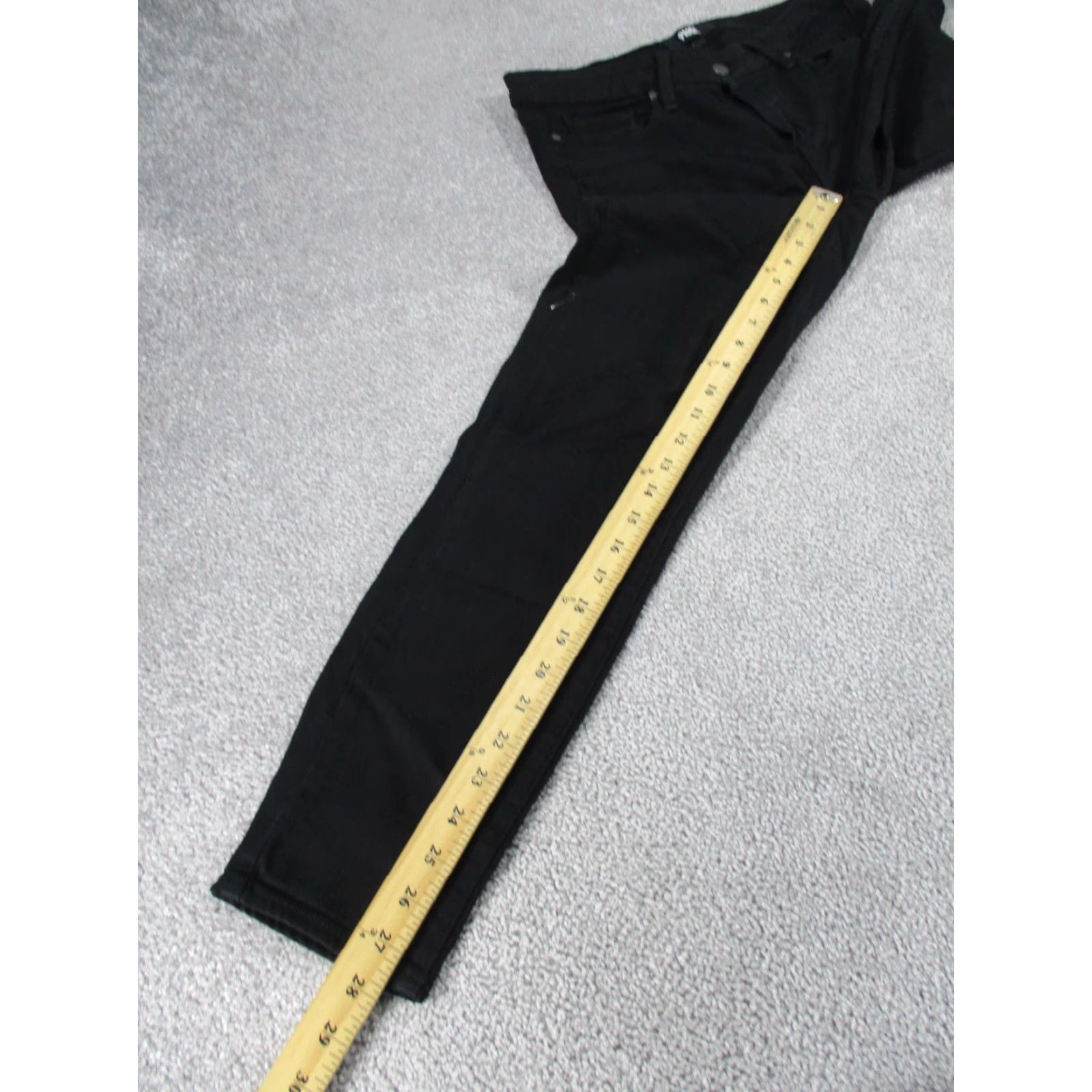 Paige Paige Verdugo Jeans Womens 31 Black Ankle Skinny Denim Size 24" / US 00 / IT 34 - 5 Thumbnail