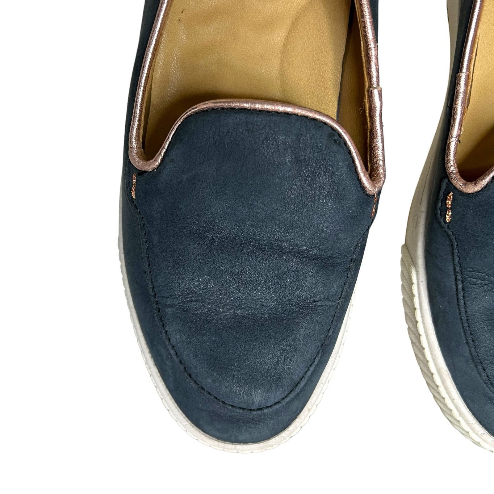 Sperry Black Leather Anchor Plushwave Gold Cup Slip-On Casual Shoes Size US 8 / IT 38 - 11 Thumbnail