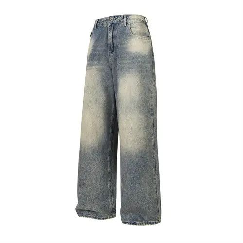 Japanese Brand × Jean Pants Men's straight punk washed distressed jeans Size US 32 / EU 48 - 1 Thumbnail