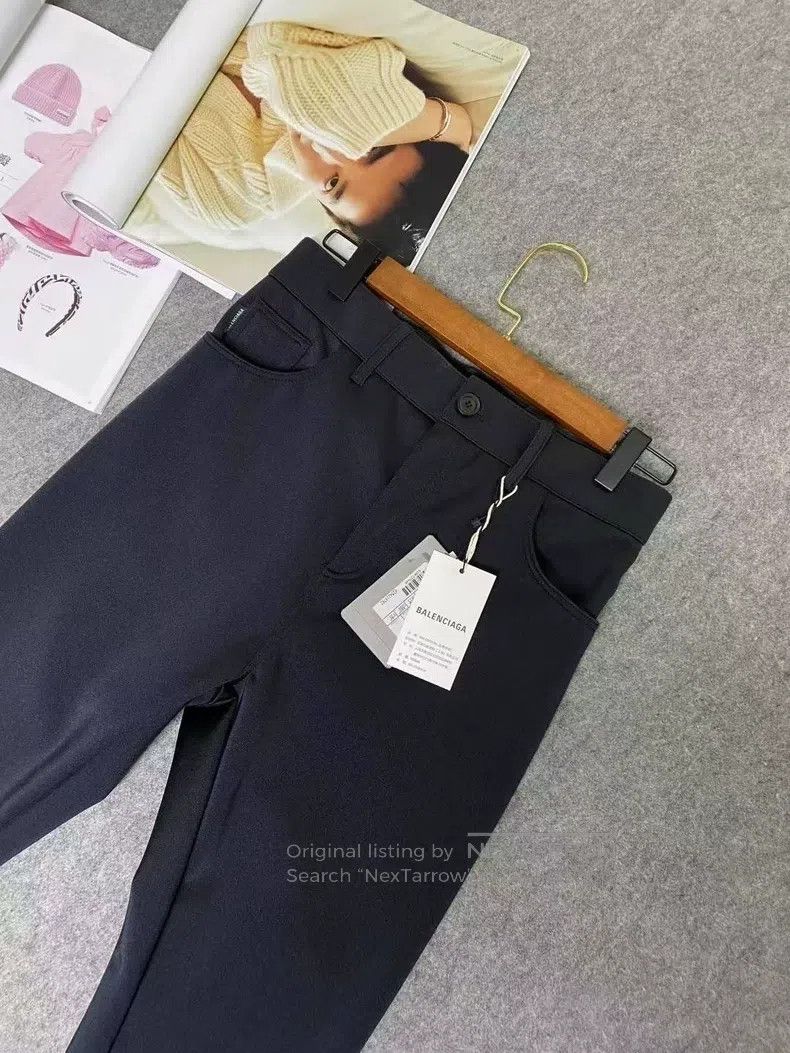Balenciaga Balenciaga Women's Long Trousers Size 37" - 3 Thumbnail