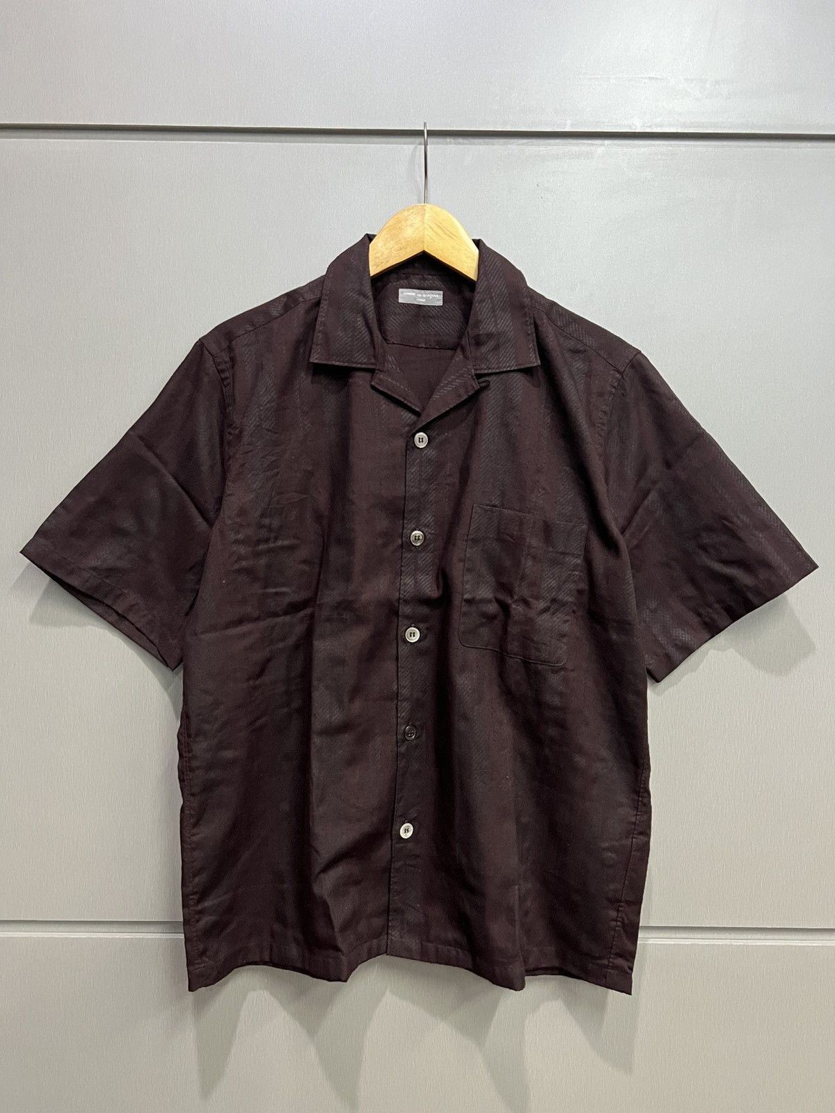 Comme des Garcons Homme Ss2001 Comme des Garcons Homme Striped Open Collar Shirt Size US L / EU 52-54 / 3 - 1 Thumbnail