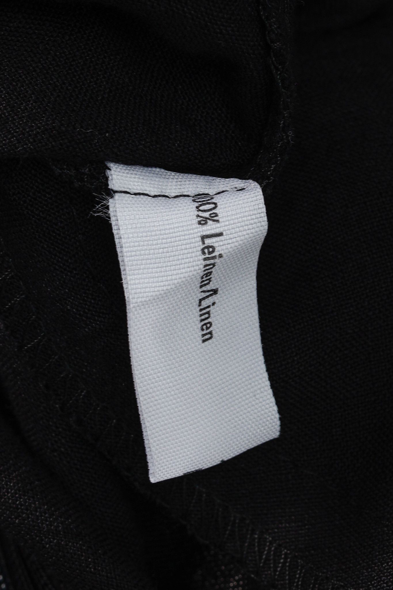 Other Anett Rostel Black Linen Wide-Leg Pants Size 32" / US 10 / IT 46 - 8 Thumbnail