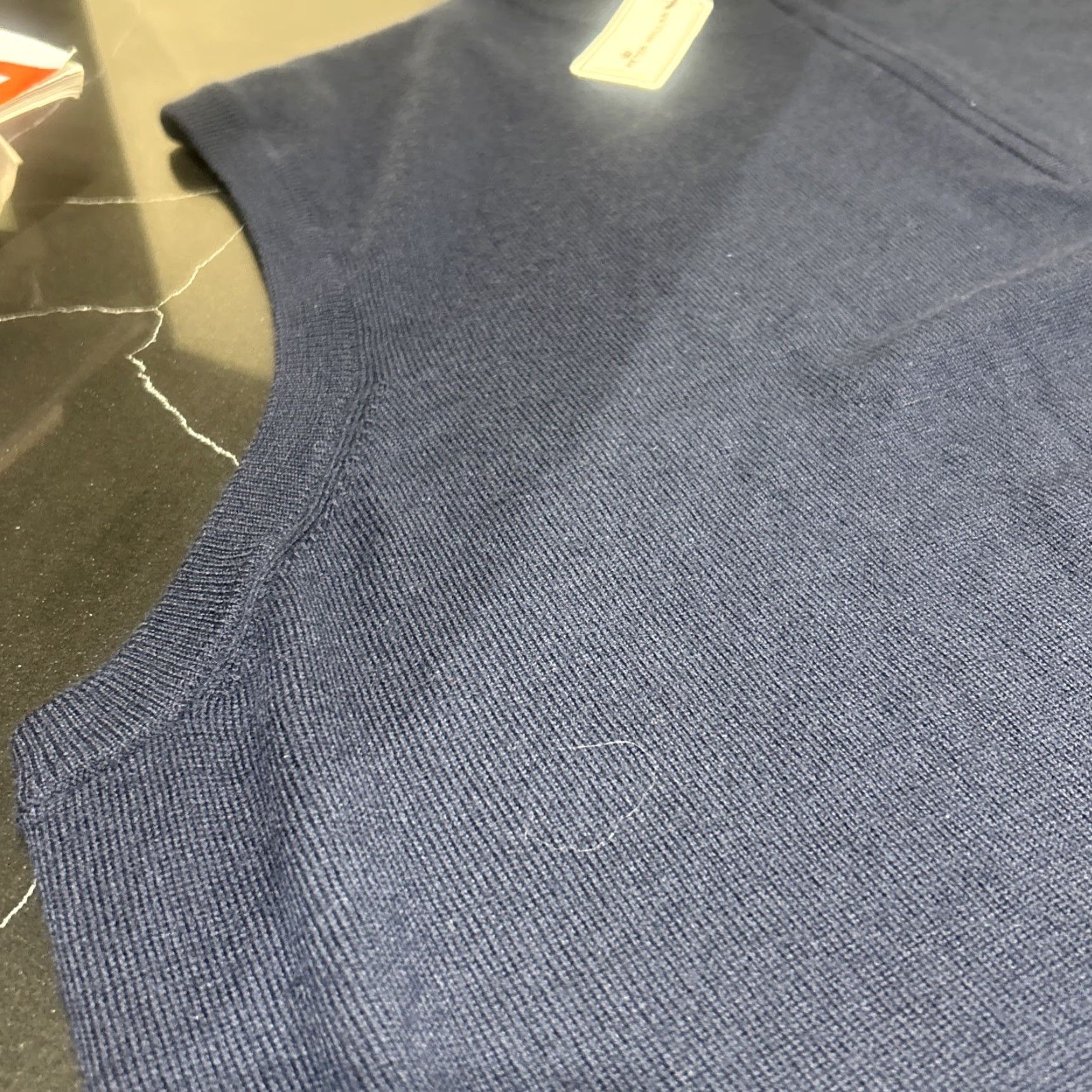 Peter Millar Peter Millar Golf Sweater Men 2XL Navy Blue 1/4 Zip Mock Neck Pullover NWT Short Sleeve Solid Mens Size US XXL / EU 58 / 5 - 4 Thumbnail