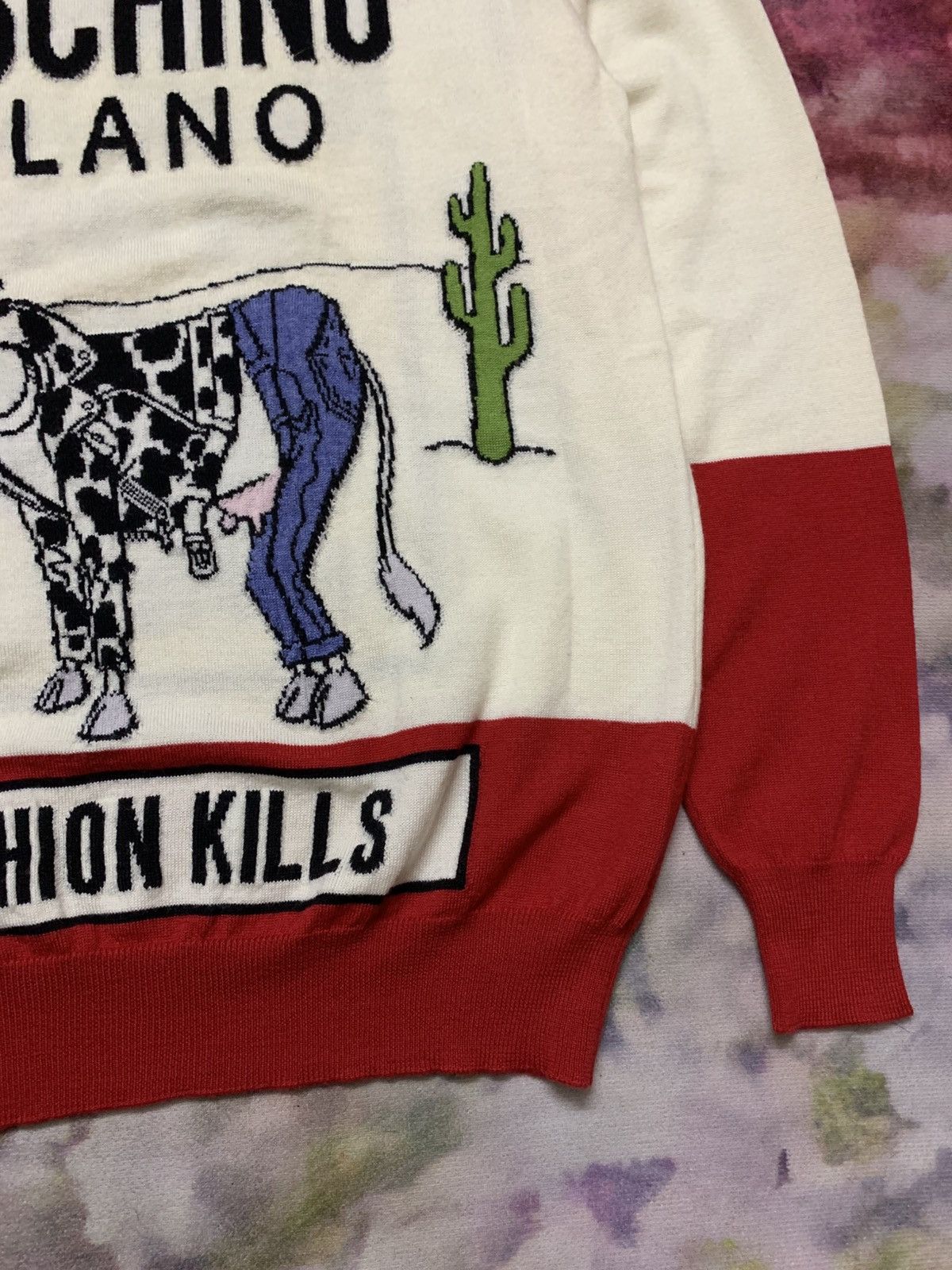 Moschino Moschino ‘Fashion Kills’ Sweatshirt Knit Size US M / EU 48-50 / 2 - 4 Thumbnail