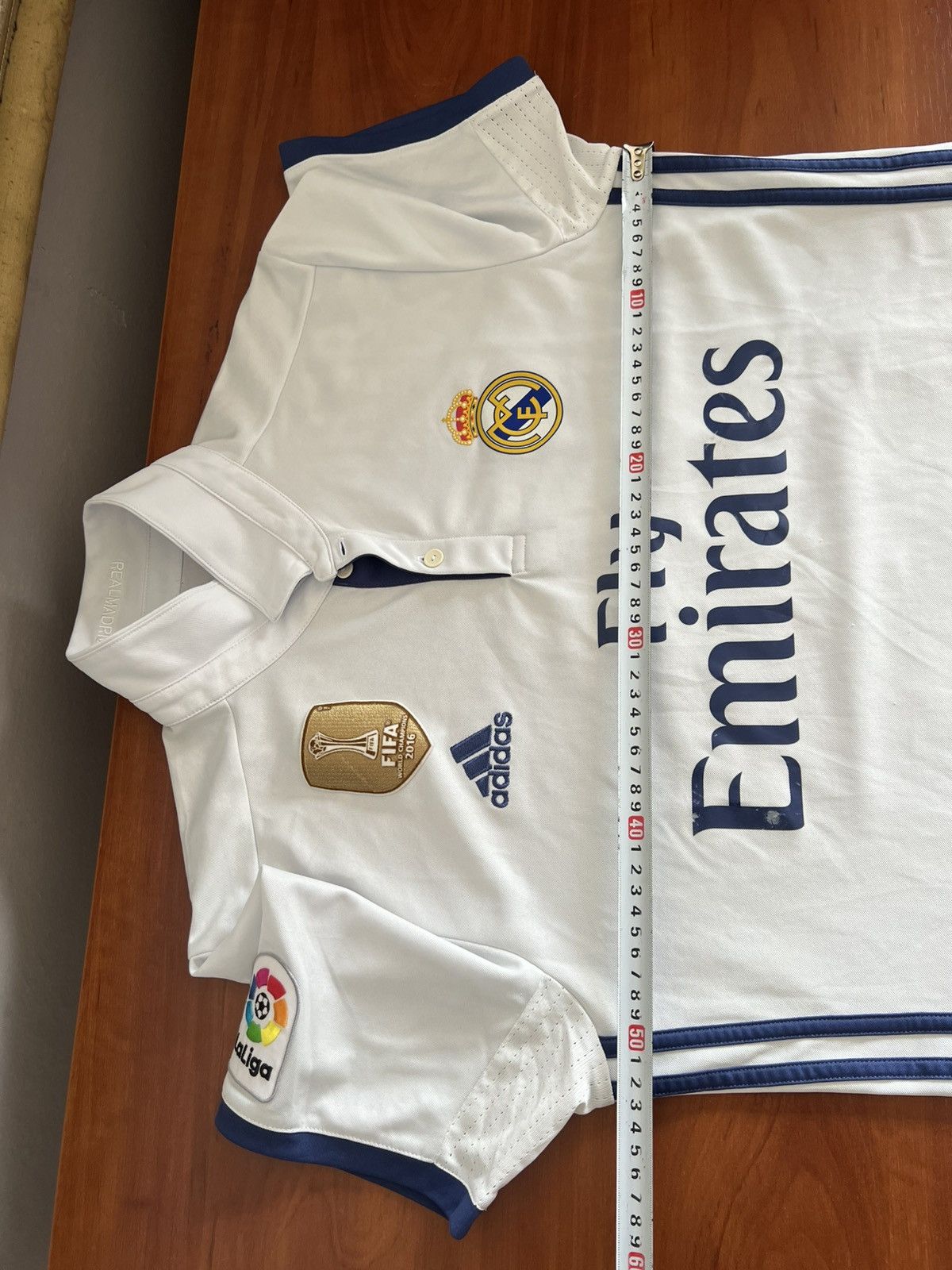 Adidas 2014/15 REAL MADRID #4 SERGIO RAMOS HOME SOCCER JERSEY SHIRT Size US M / EU 48-50 / 2 - 21 Thumbnail