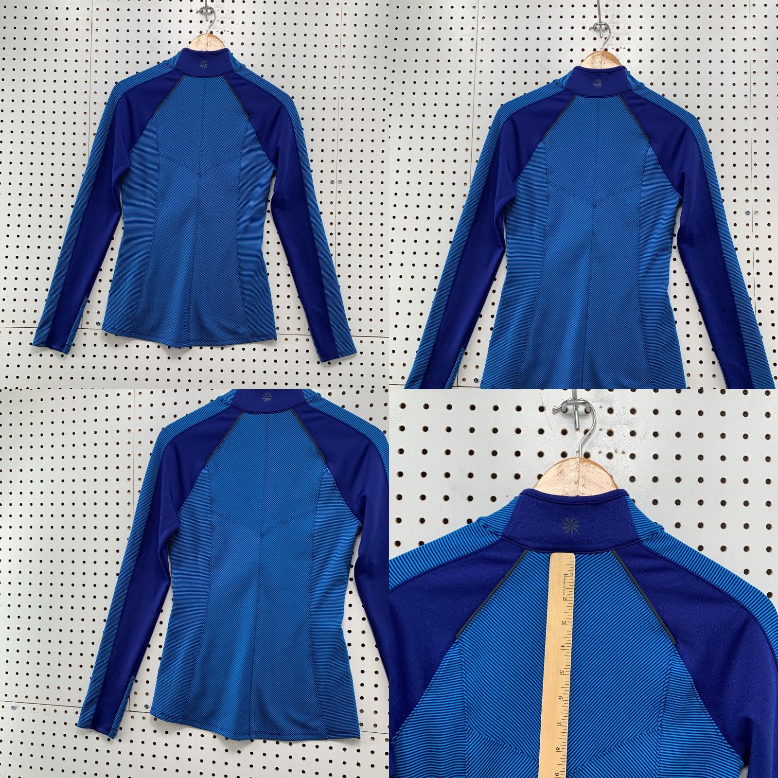 Athleta Athleta XS Blue 1/2 Zip Active Pullover Womens yoga workout Shirt Size XS / US 0-2 / IT 36-38 - 9 Thumbnail