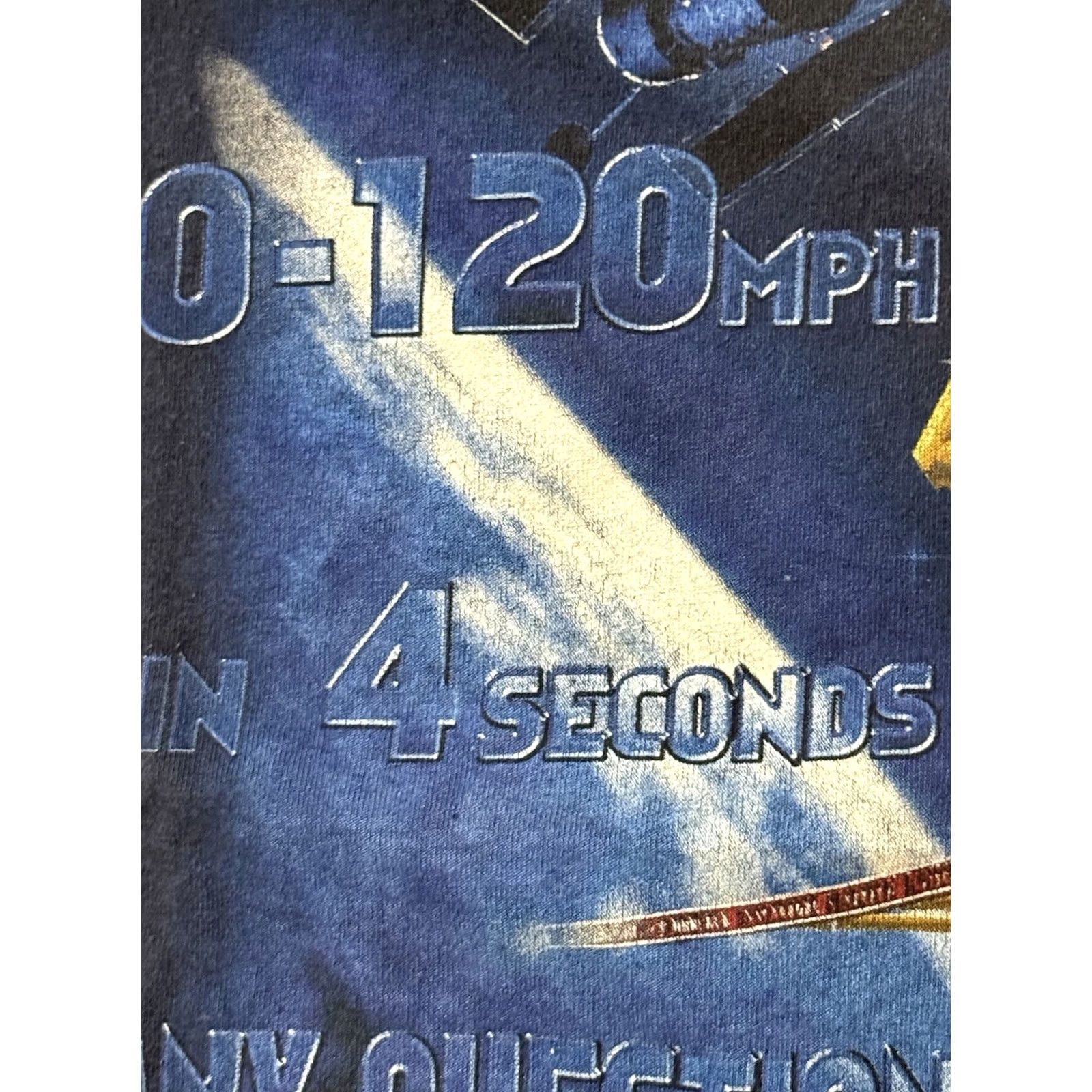 Gildan VINTAGE Top Thrill Dragster Shirt Unisex Adults M Blue Gildan Size US M / EU 48-50 / 2 - 5 Thumbnail