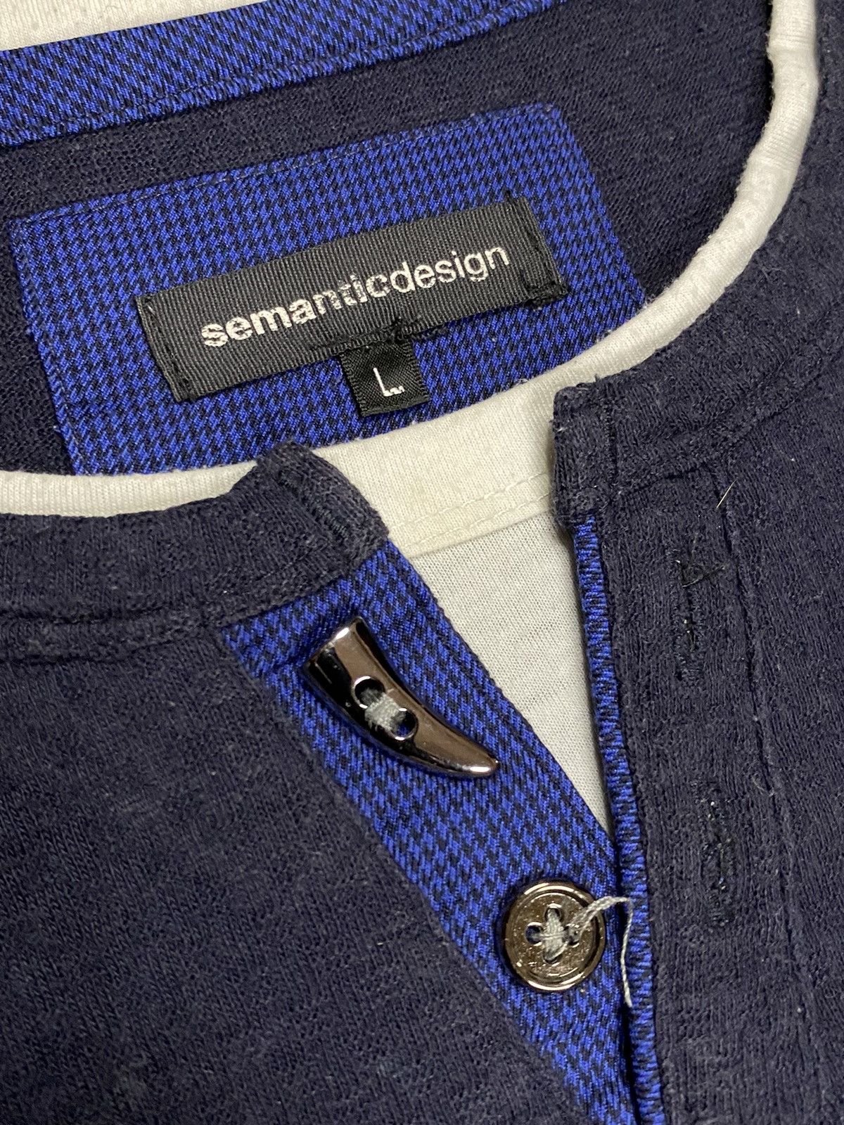 If Six Was Nine × Japanese Brand × Le Grande Bleu (L.G.B.) Tabs Semantic Design Double layer T shirt Size US L / EU 52-54 / 3 - 2 Thumbnail