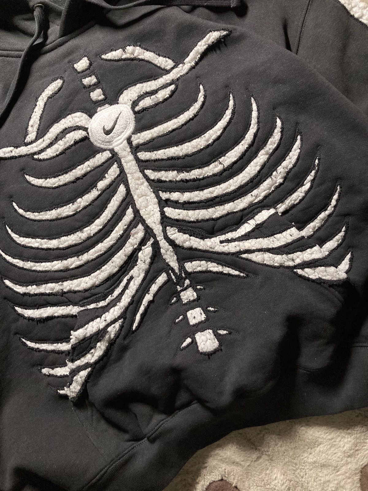 Nike × Vintage ☠️nike skeleton skull custom rare vintage hoodie fleece baggy Size US L / EU 52-54 / 3 - 6 Thumbnail