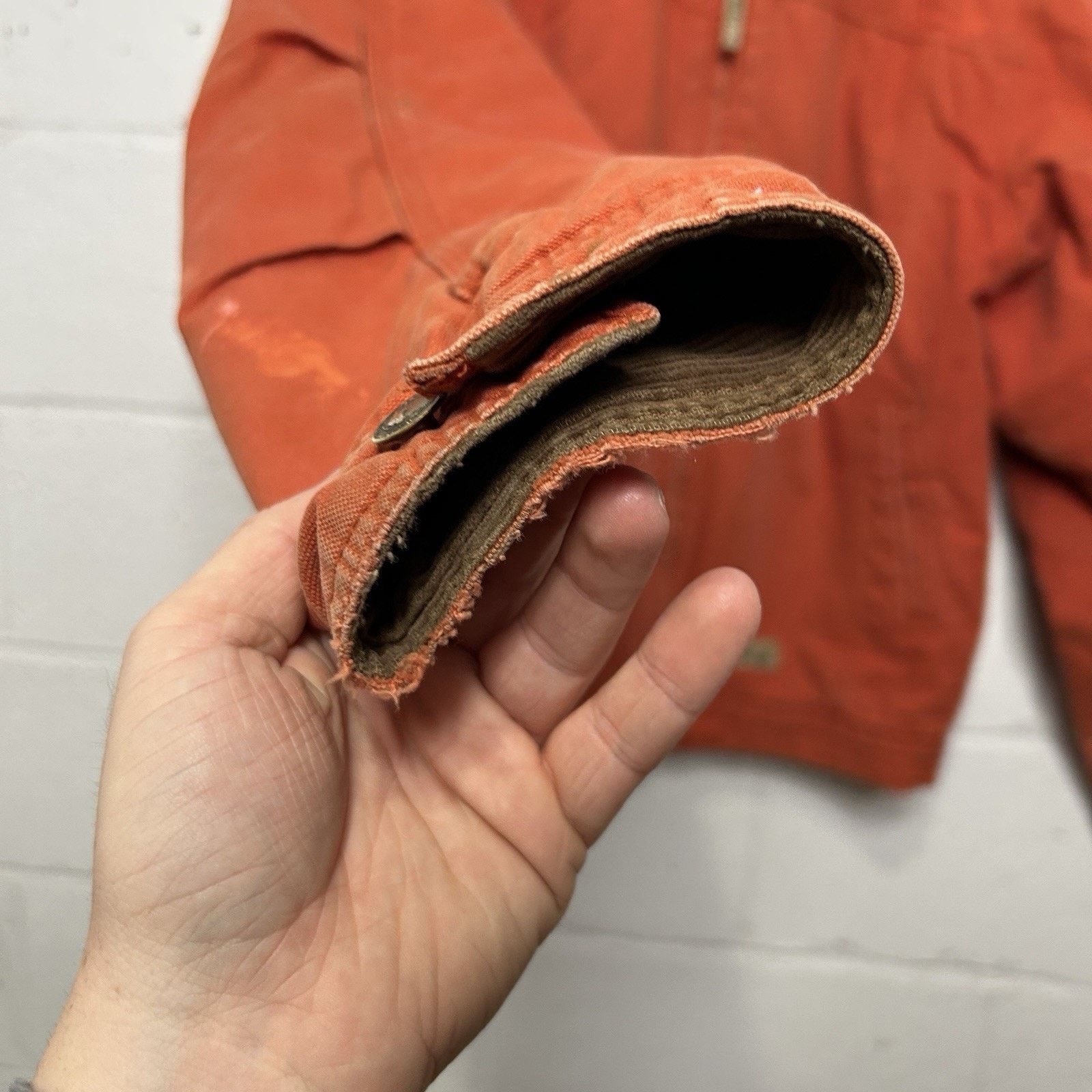 Vintage Vintage Berne Canvas Sherpa-Lined Detroit Jacket “Orange” Size L / US 10 / IT 46 - 9 Thumbnail