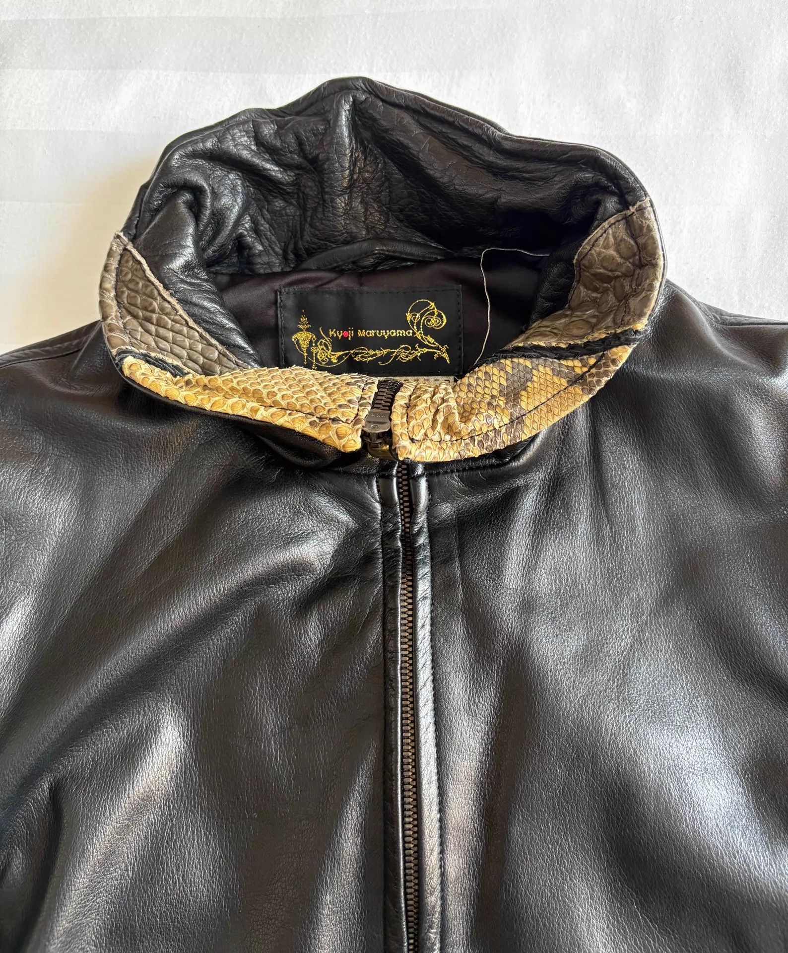Other Kyoji Maruyama Vintage Panelled Leather Jacket 48/69 Size US M / EU 48-50 / 2 - 6 Thumbnail
