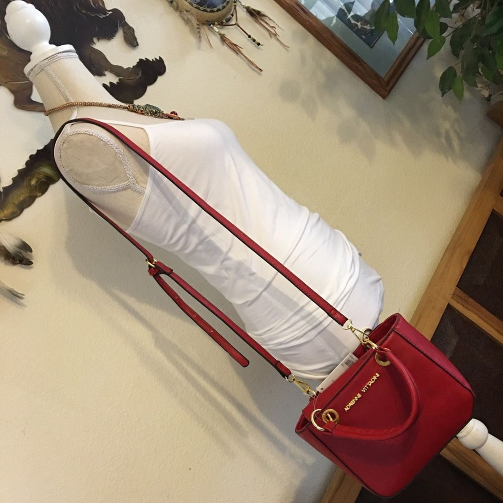 Other Adrienne Vittadini red crossbody Tote bag NWT Size ONE SIZE - 10 Thumbnail