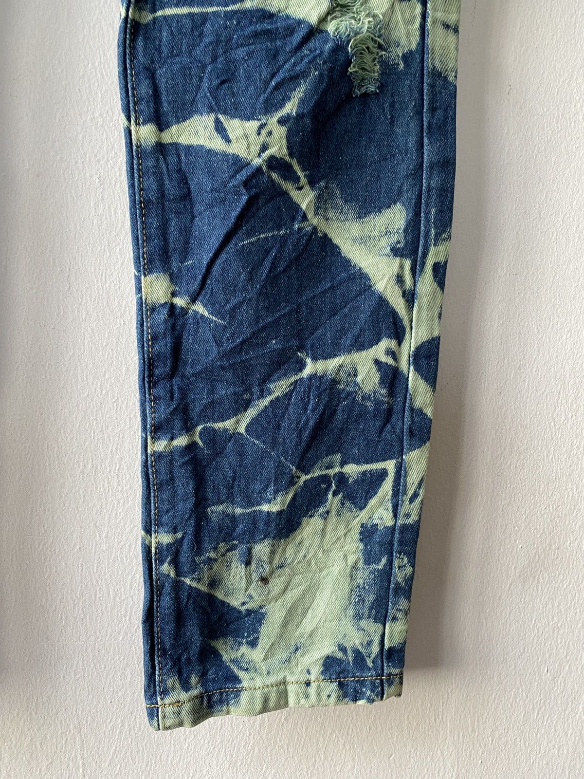 Japanese Brand Japanese Brand Acid Wash Design Distressed Denim Size US 31 - 5 Thumbnail