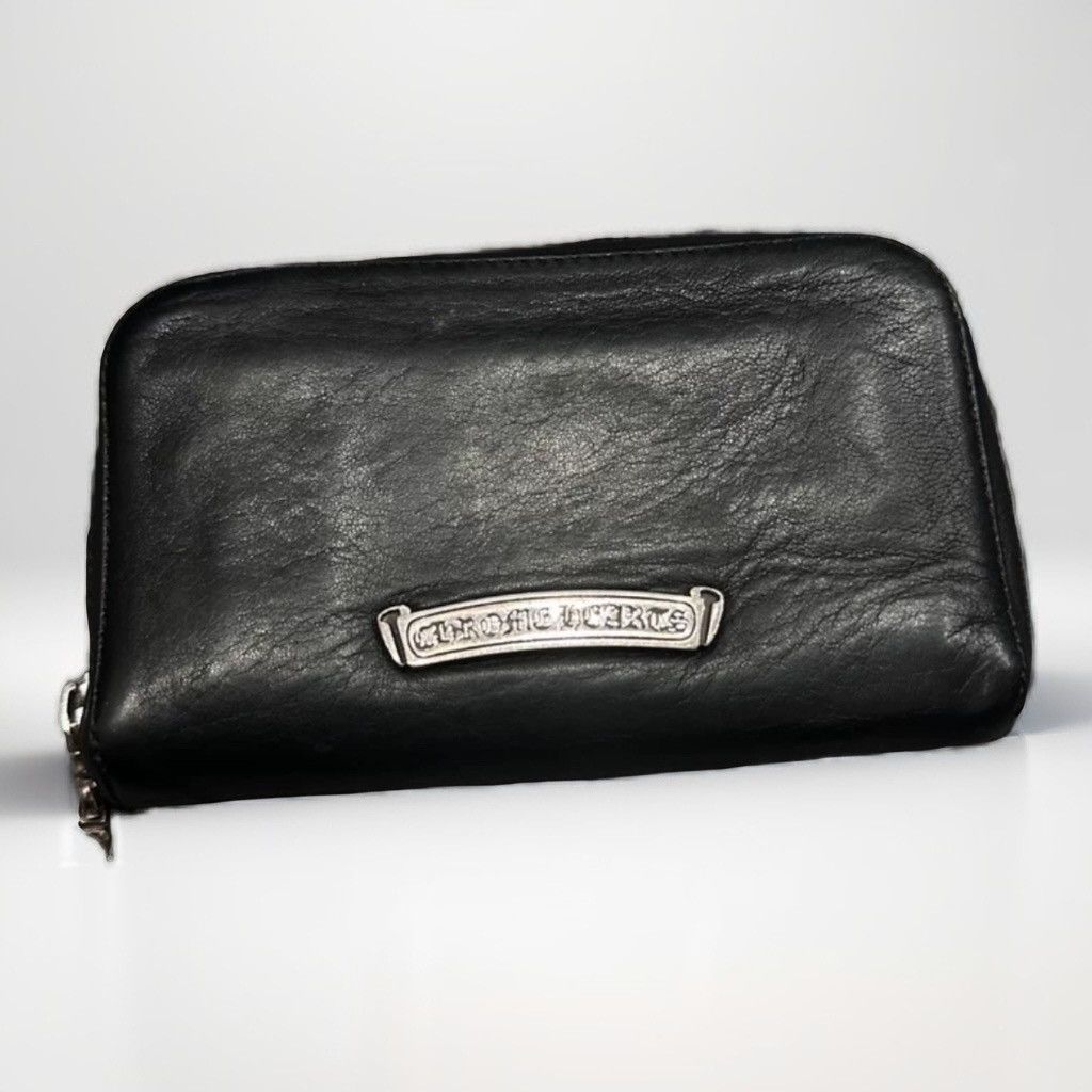 【けけけけん】 CHROME HEARTS/JOEY SCRLL Chrome Hearts Chrome Hearts JOEY Scroll Wallet black | Grailed