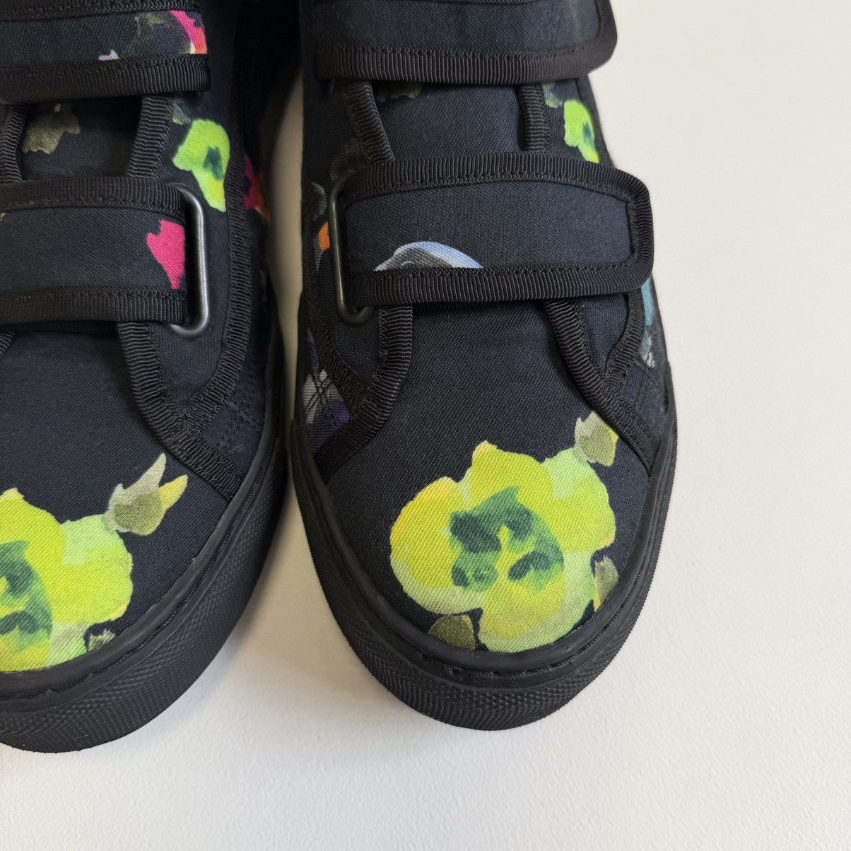 Raf Simons S/S 13 Floral Print Canvas Velcro Sneakers Size US 9 / EU 42 - 9 Thumbnail