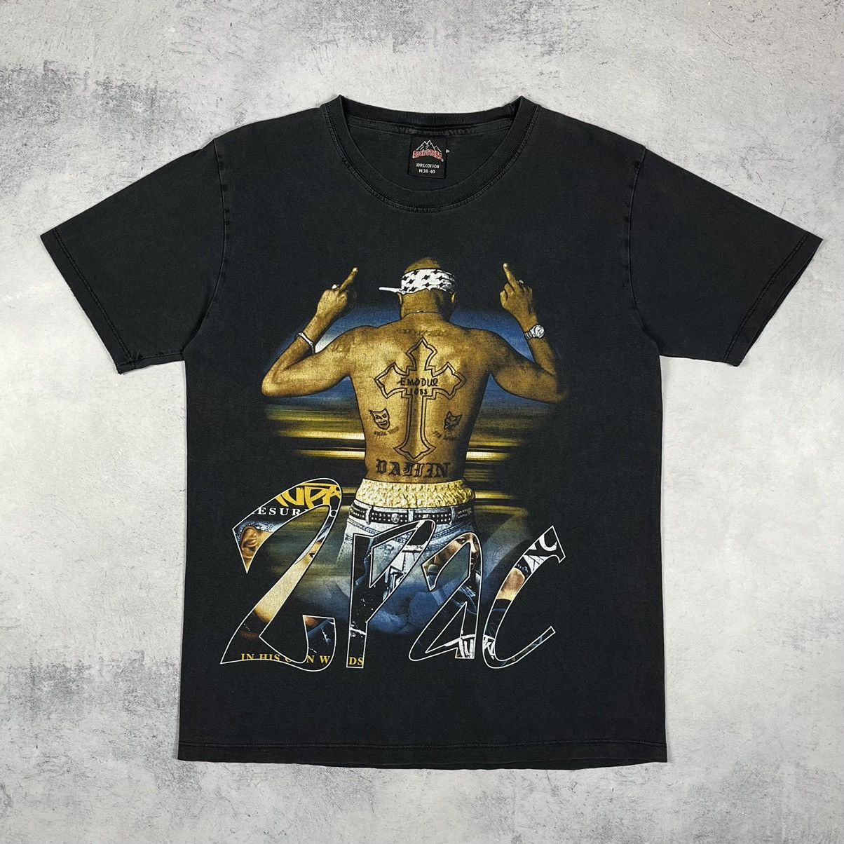 Rap Tees Vintage 2Pac Tupac Shakur faded rap tee 90’s Size US M / EU 48-50 / 2 - 2 Thumbnail