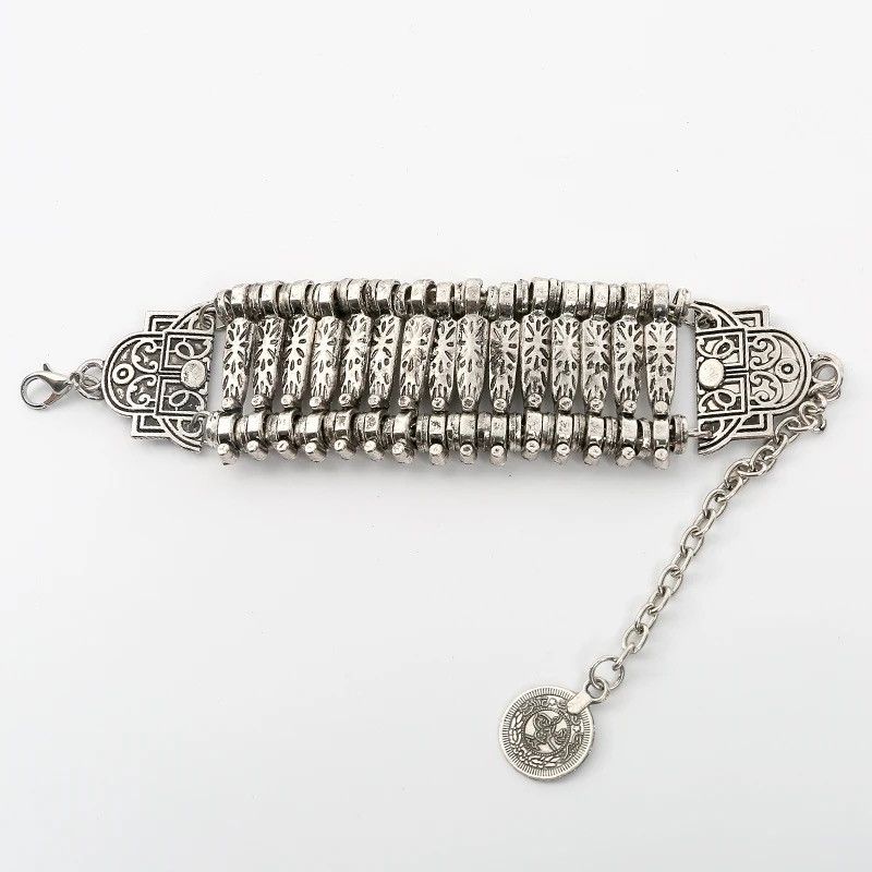 Jewelry × Sterling Silver Boho Multilayer Adjustable Bracelet Size ONE SIZE - 2 Thumbnail