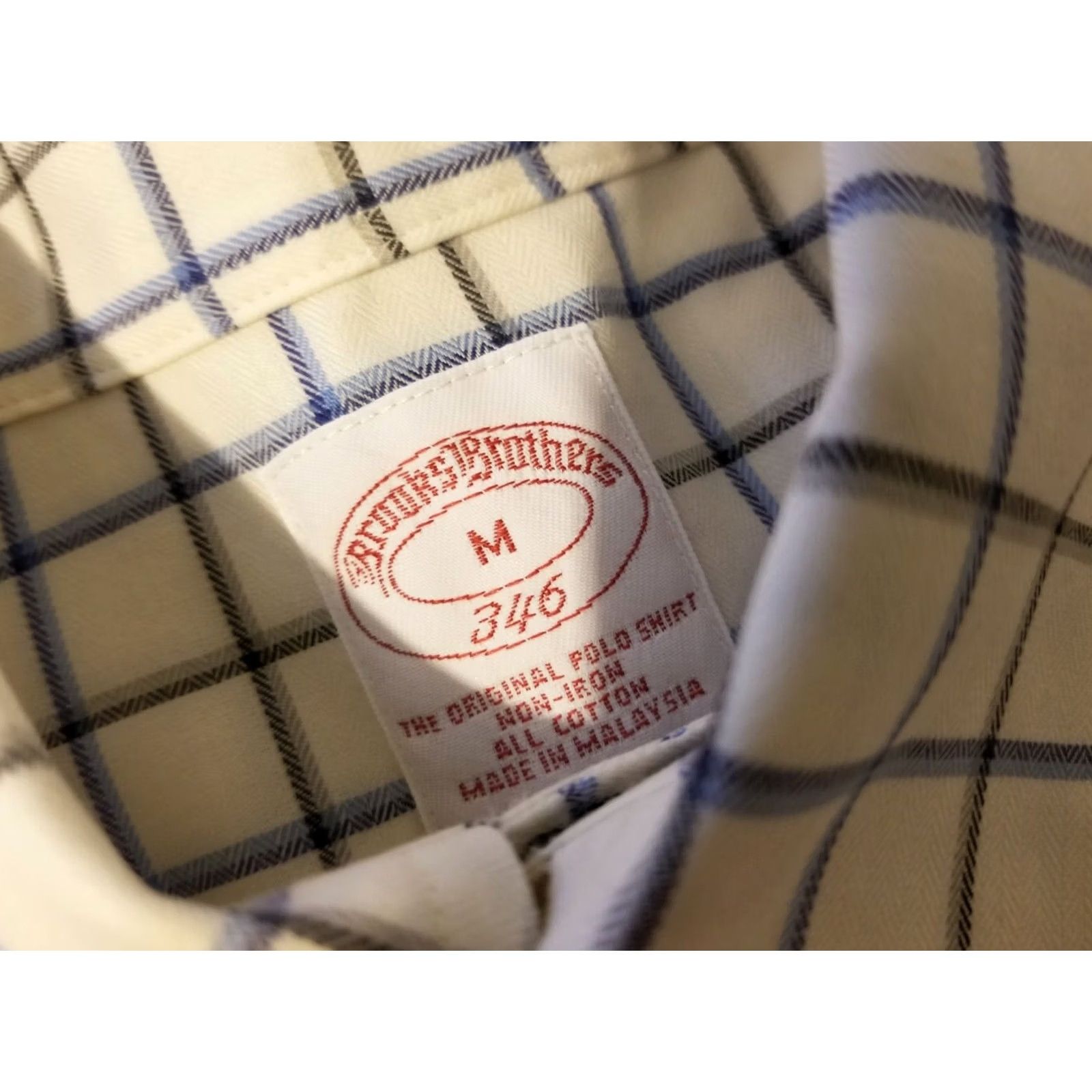 Brooks Brothers Brooks Brothers Dress Shirt M Medium White Button Cotton Mens Size 40R - 3 Thumbnail