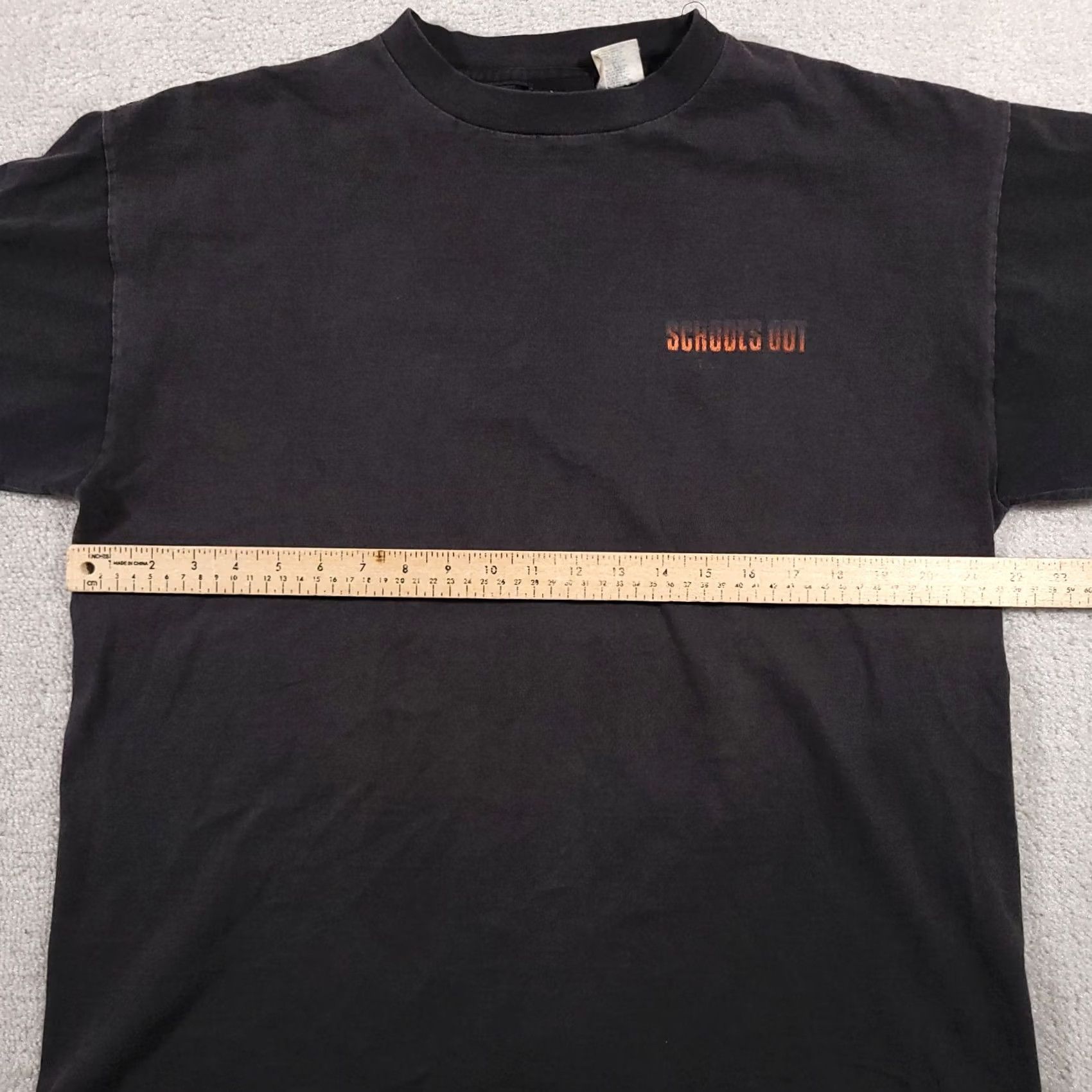 Bugle Boy VINTAGE Bugle Boy T-Shirt Mens L Black Short Sleeve Crew Neck Graphic Print 90s Schools Out Make The Grade Basketball 80s Theme Size US L / EU 52-54 / 3 - 6 Thumbnail
