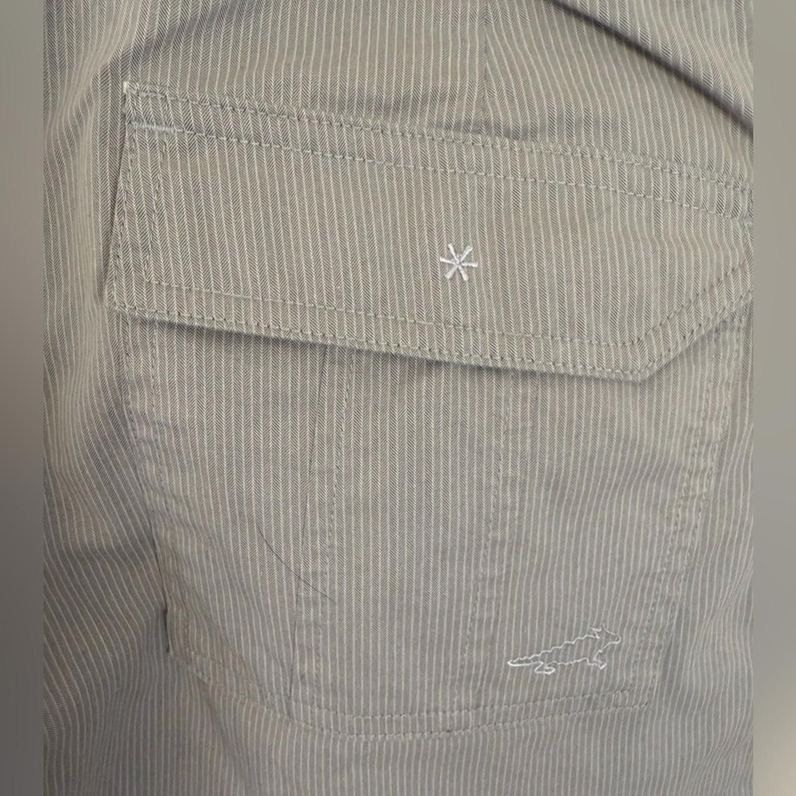 Other Horny Toad gray & white striped chino golf shorts 30” waist Size US 30 / EU 46 - 3 Thumbnail
