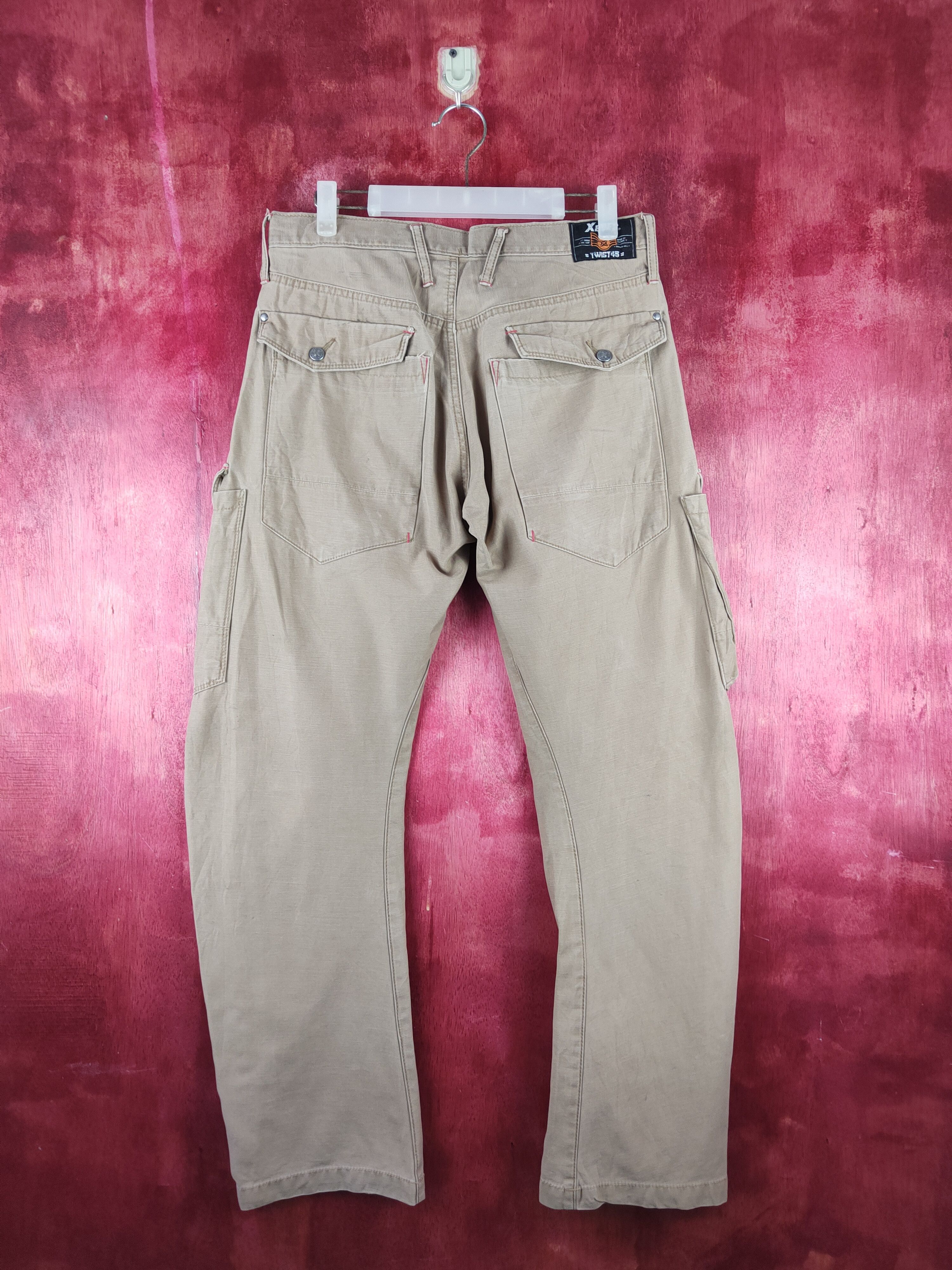 Japanese Brand Xebec-Twist45 Brown Multipocket Cargo Pants N#S41 Size US 30 / EU 46 - 7 Thumbnail