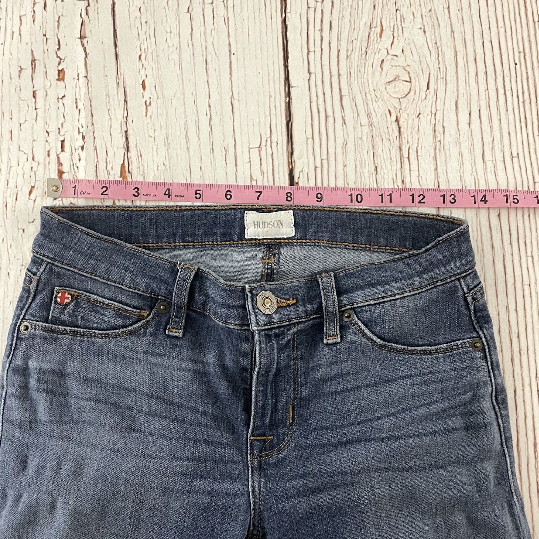Hudson Hudson Krista Jeans Denim Blue Women's 25 Slim Skinny Size 42" / US 20 - 6 Thumbnail