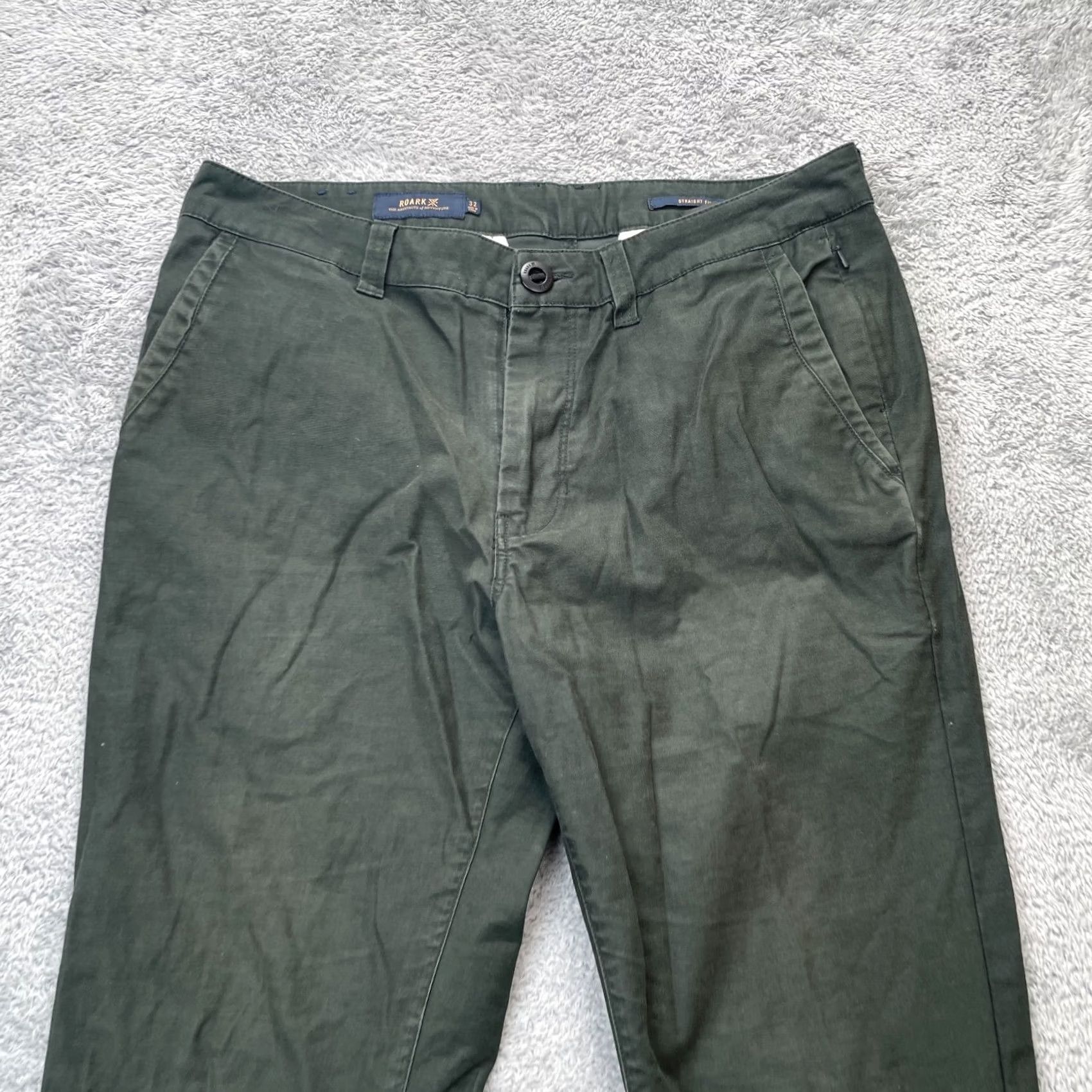 Roark Roark Pants Mens 32 Green Straight Fit Cotton Nylon Spandex Casual Chino Style City Nature Preppy Mens Size US 34 / EU 50 - 6 Thumbnail