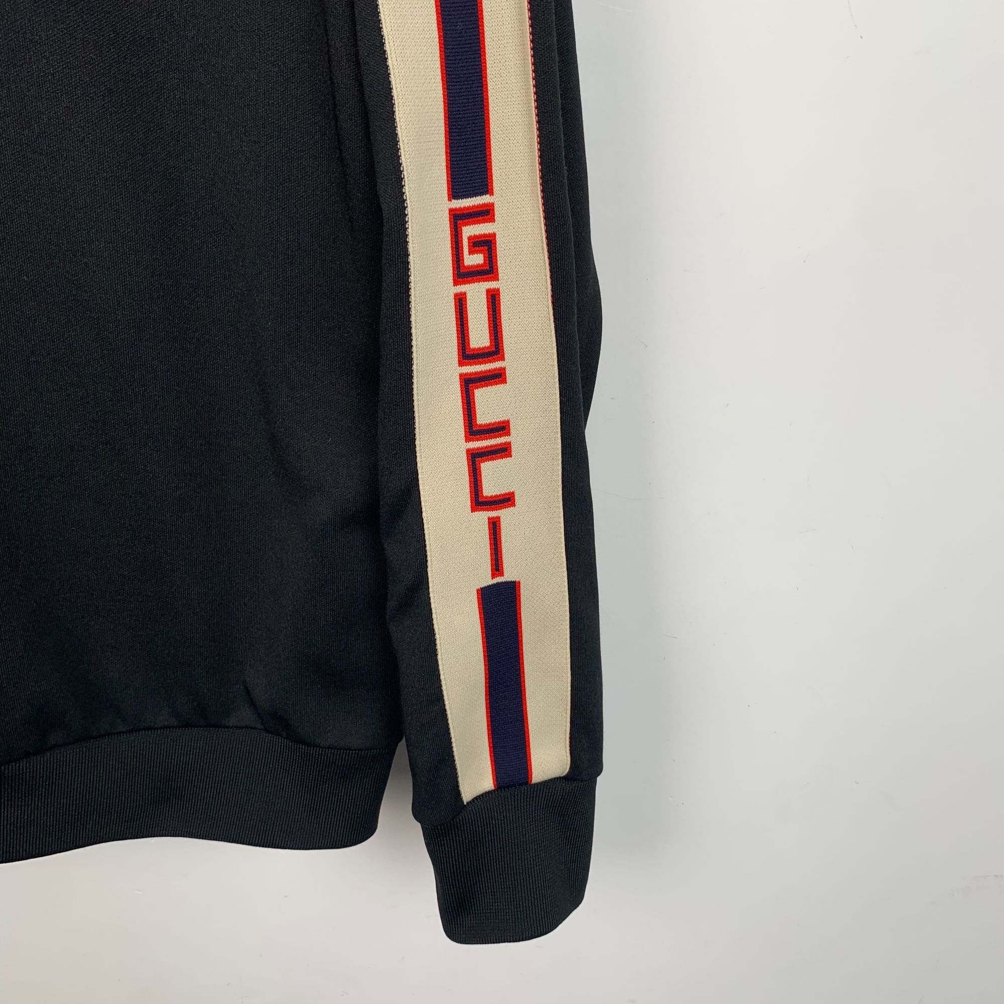 Gucci Gucci Black Cotton/Polyester Hoodie With Logo Tape Sleeves S Size XS / US 0-2 / IT 36-38 - 5 Thumbnail