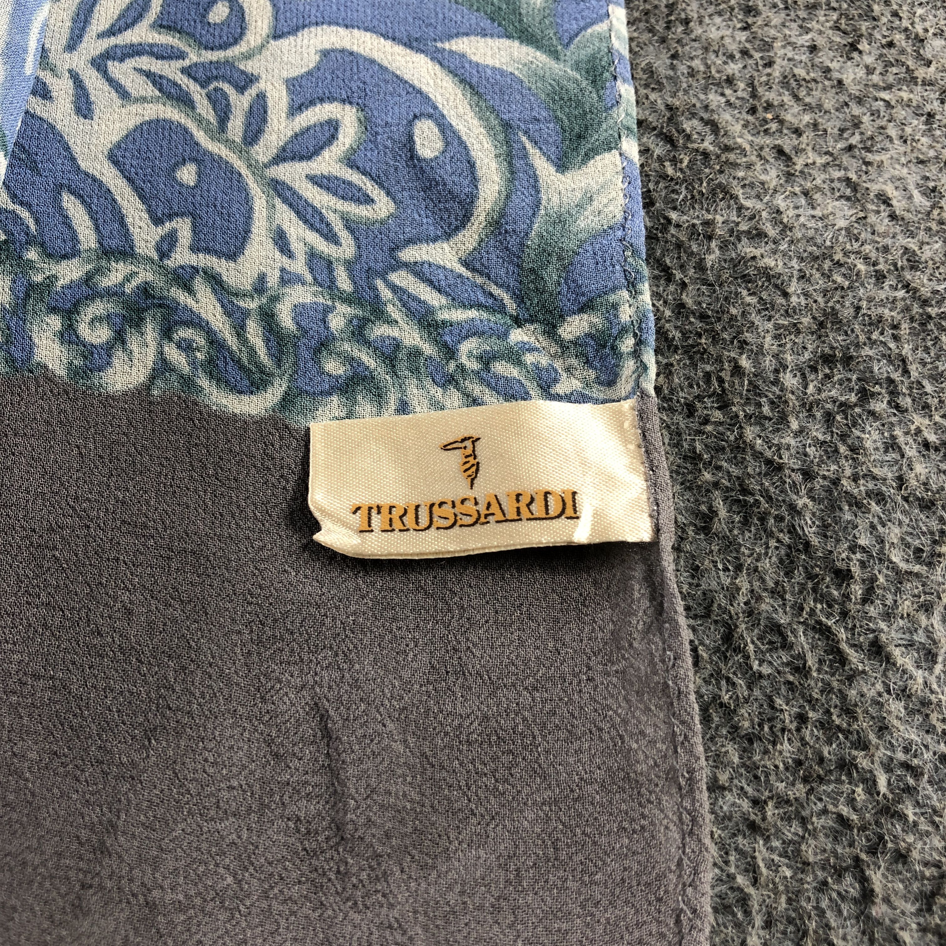 Trussardi Trussardi Luxury Silk Stole Silk Scarf M1387 Size ONE SIZE - 5 Thumbnail