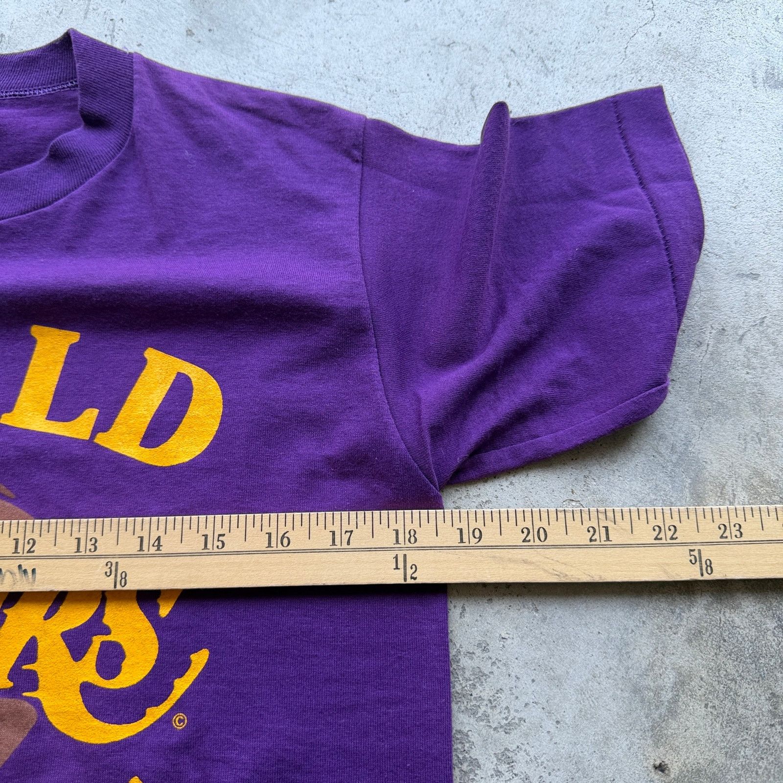 Jerzees Vintage 1985 Lakers World Champions Single Stitch Tee Medium Size US M / EU 48-50 / 2 - 7 Thumbnail