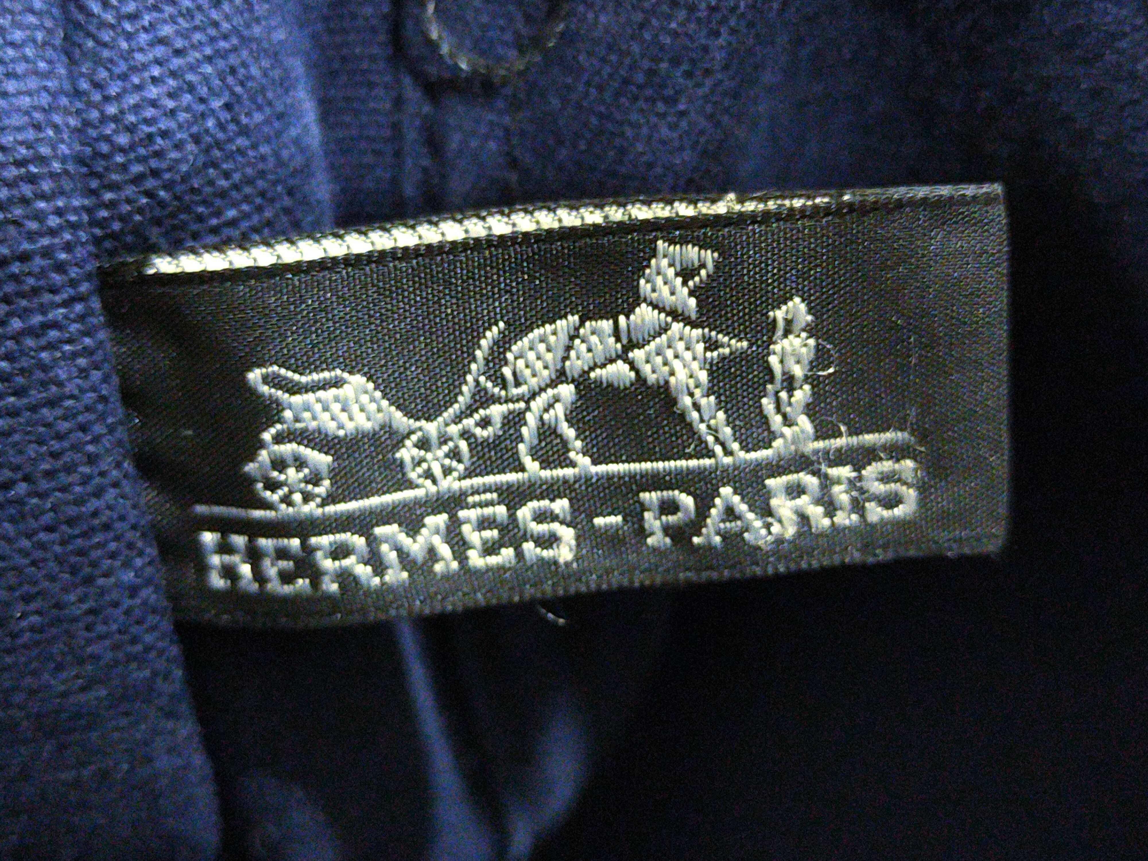 Hermes 🚨 HERMES FOURRE TOUT MM HAND BAG CANVAS NAVY Size ONE SIZE - 2 Thumbnail