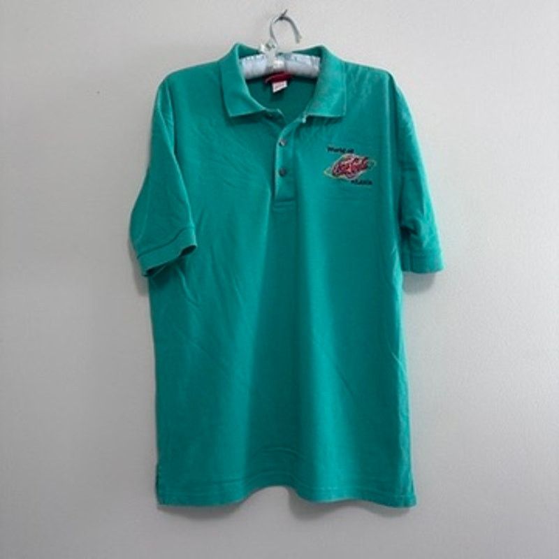 Coca Cola Vintage World of Coca Cola Atlanta green polo size M Size US M / EU 48-50 / 2 - 2 Thumbnail