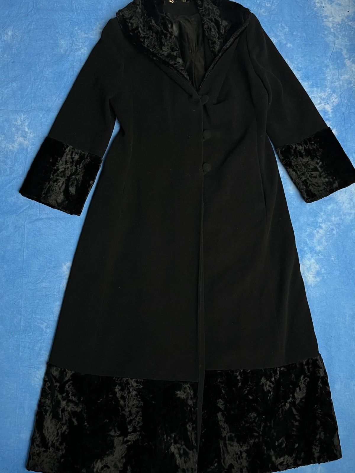 Vintage Vintage Avant Garde Cashmere Wool Long Japan Style Coat Size US L / EU 52-54 / 3 - 1 Thumbnail