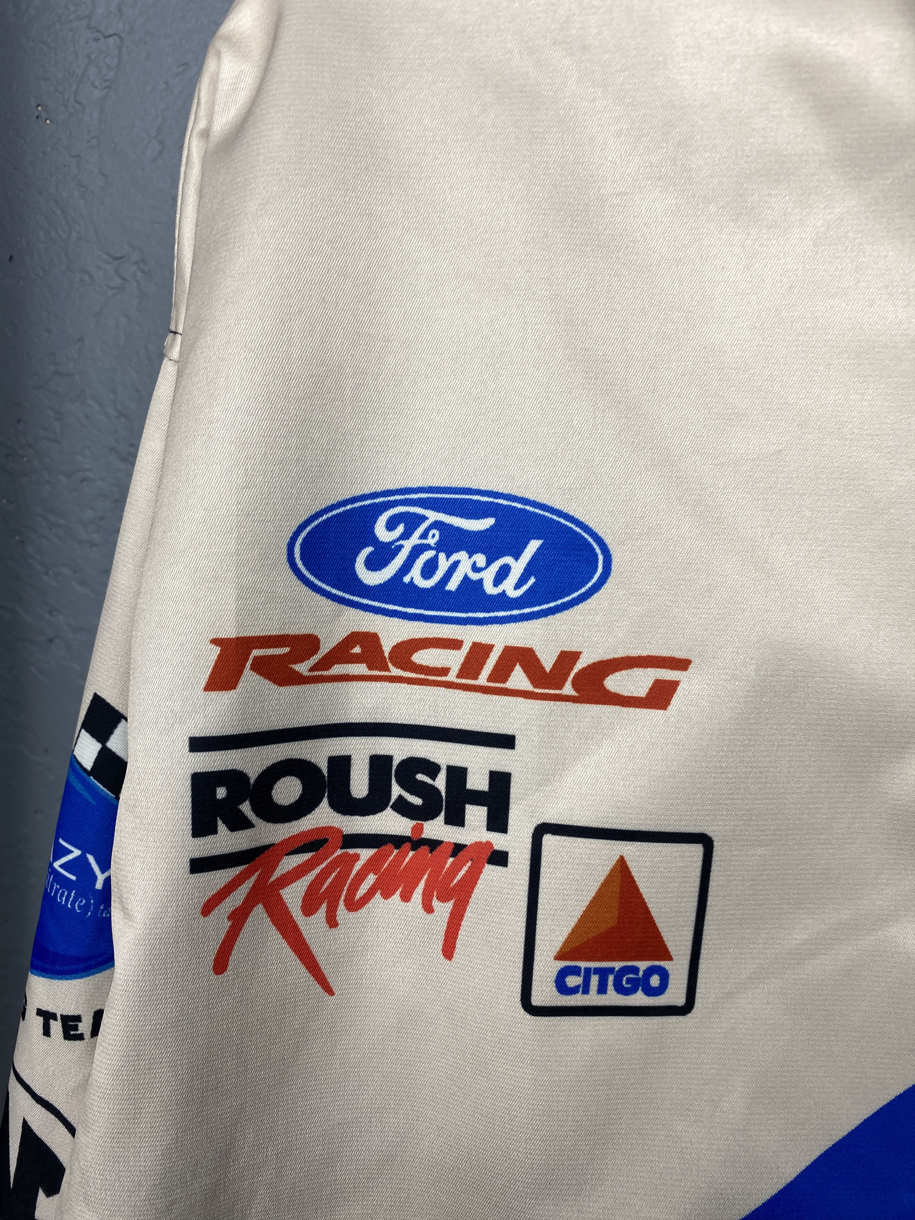 Ford × Vintage Ford Team NASCAR Crazy Racing Jacket Vintage Size US XL / EU 56 / 4 - 4 Thumbnail