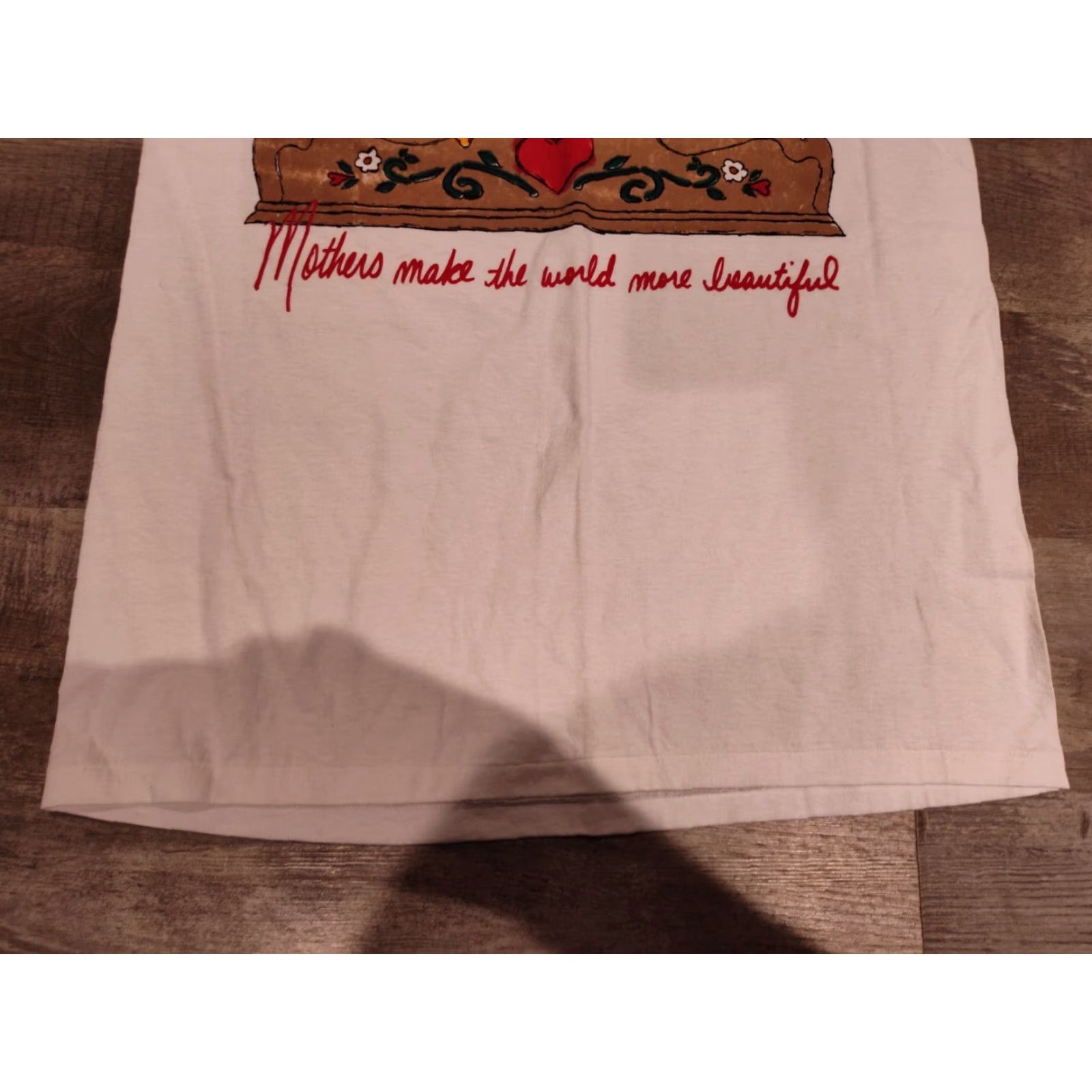 Vintage VINTAGE TSI White Graphic Print T-Shirt Unisex Adults Large Flower Mother's Day 90s Mexico Size US L / EU 52-54 / 3 - 3 Thumbnail