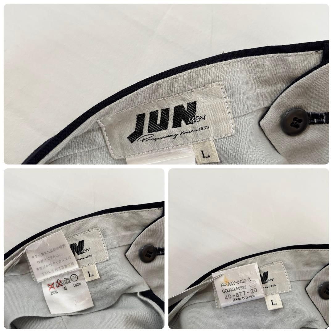 JUN MEN JUNMEN Made in Japan 2-Pleat Wool Slacks Navy (Size L/32) Size US 32 / EU 48 - 10 Thumbnail