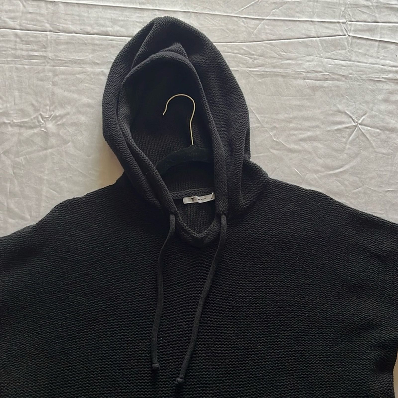 Alexander Wang T Alexander Wang Black Cotton Knit Hooded Sweater Size M Size M / US 6-8 / IT 42-44 - 7 Thumbnail
