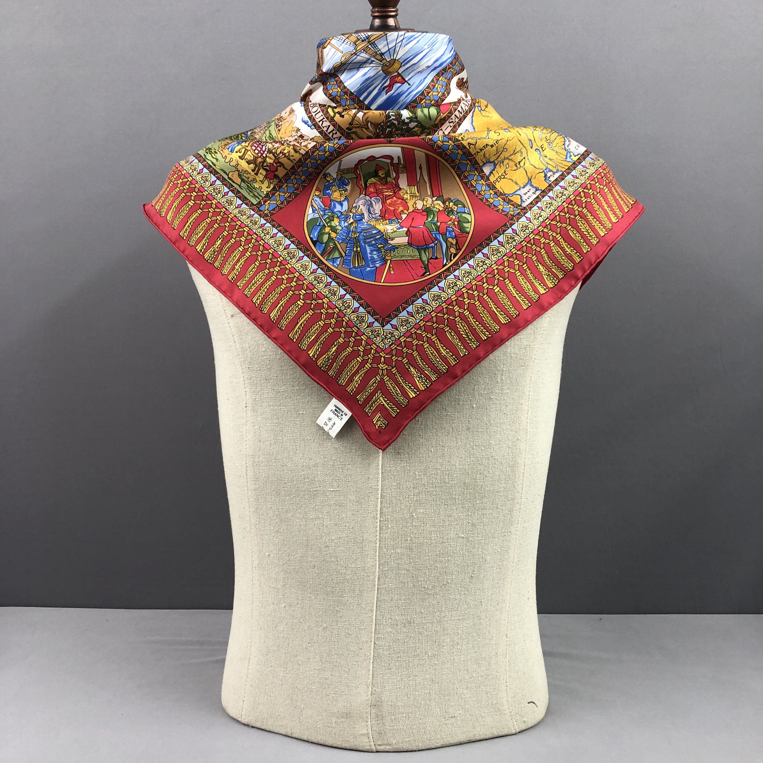 Other × Vintage Vintage The Silk Road SILK Scarf Twill Stole Wraps Scarves Size ONE SIZE - 3 Thumbnail