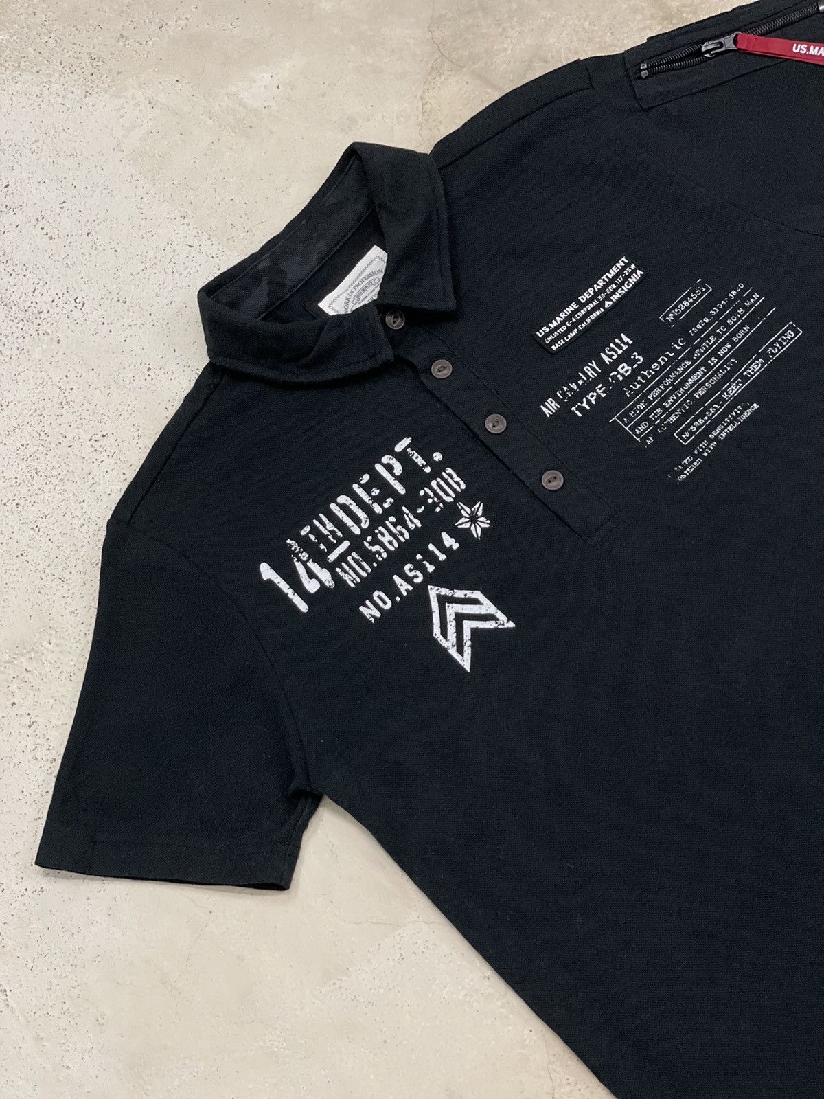 Japanese Brand 14th Dept Marine Insignia Tactical Pocket Body Number Size US M / EU 48-50 / 2 - 3 Thumbnail