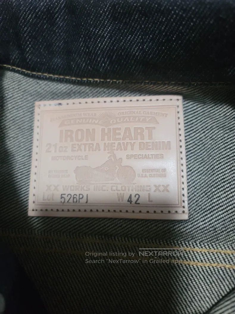 Iron Heart Iron Heart Indigo denim three-generation classic jacket Size US XL / EU 56 / 4 - 3 Thumbnail