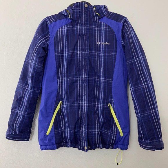 Columbia Columbia Jacket Snowy Lake Blue/Purple Plaid Small Size S / US 4 / IT 40 - 3 Thumbnail