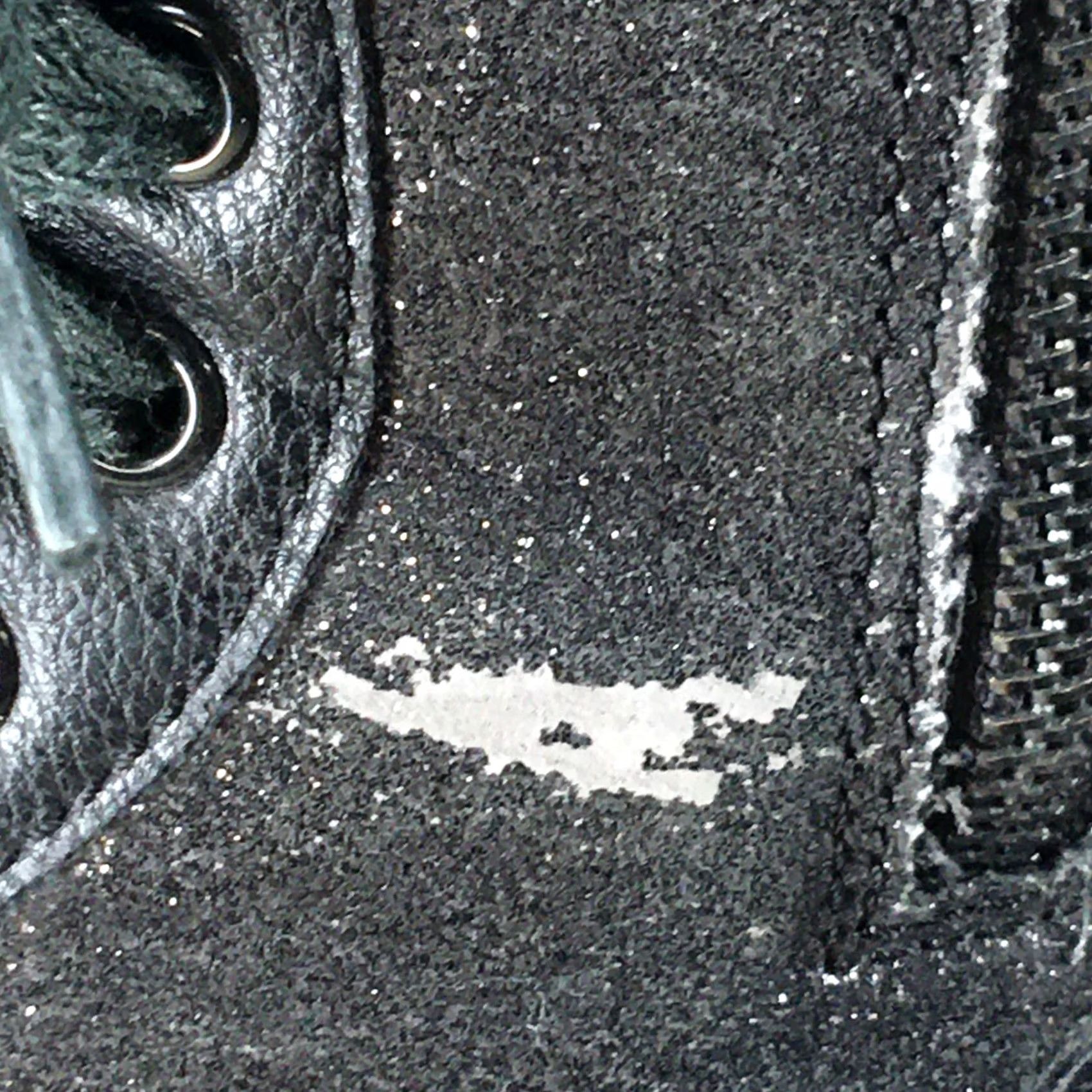 Vintage PASTRY Shoes Womens Black High Top Sneakers Glittered Faux Leather Lace Size M / US 6-8 / IT 42-44 - 3 Thumbnail