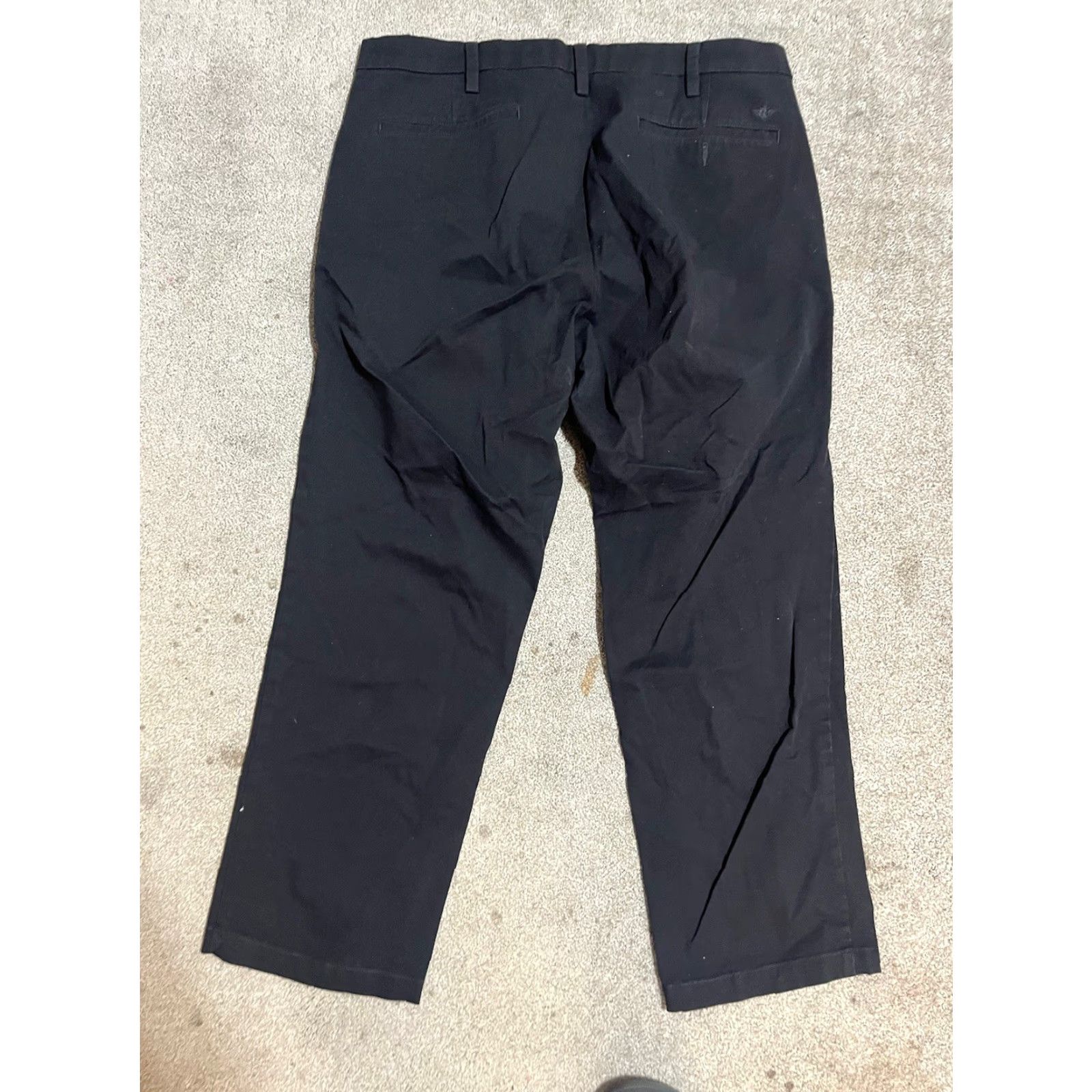 Dockers DOCKERS Pants Mens Size 40x30 Black Chino Flat Front Straight Fit Size US 40 / EU 56 - 2 Thumbnail